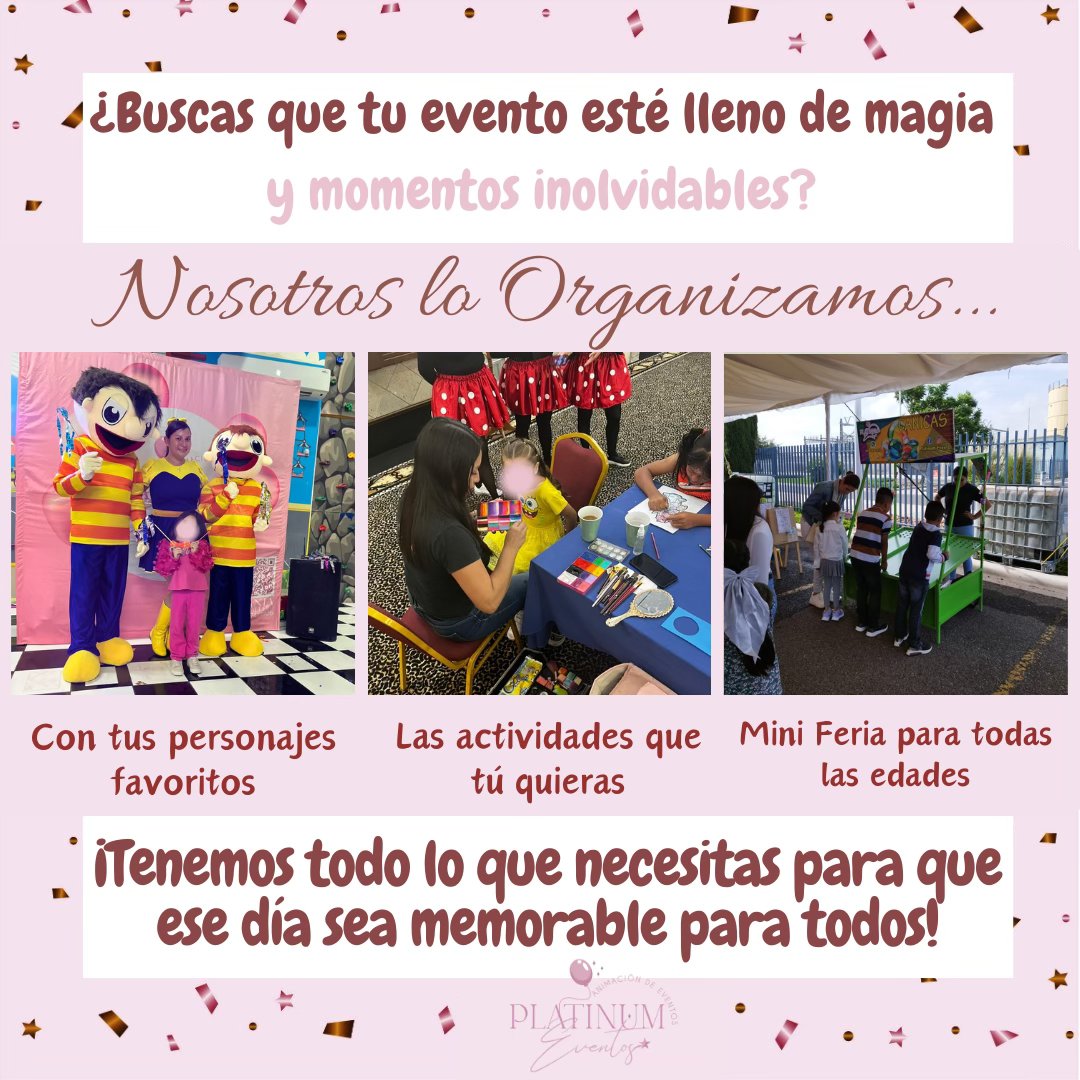 Platinum Eventos Facebook ad: ¡Haz de tu evento algo espectacular con Platinum…