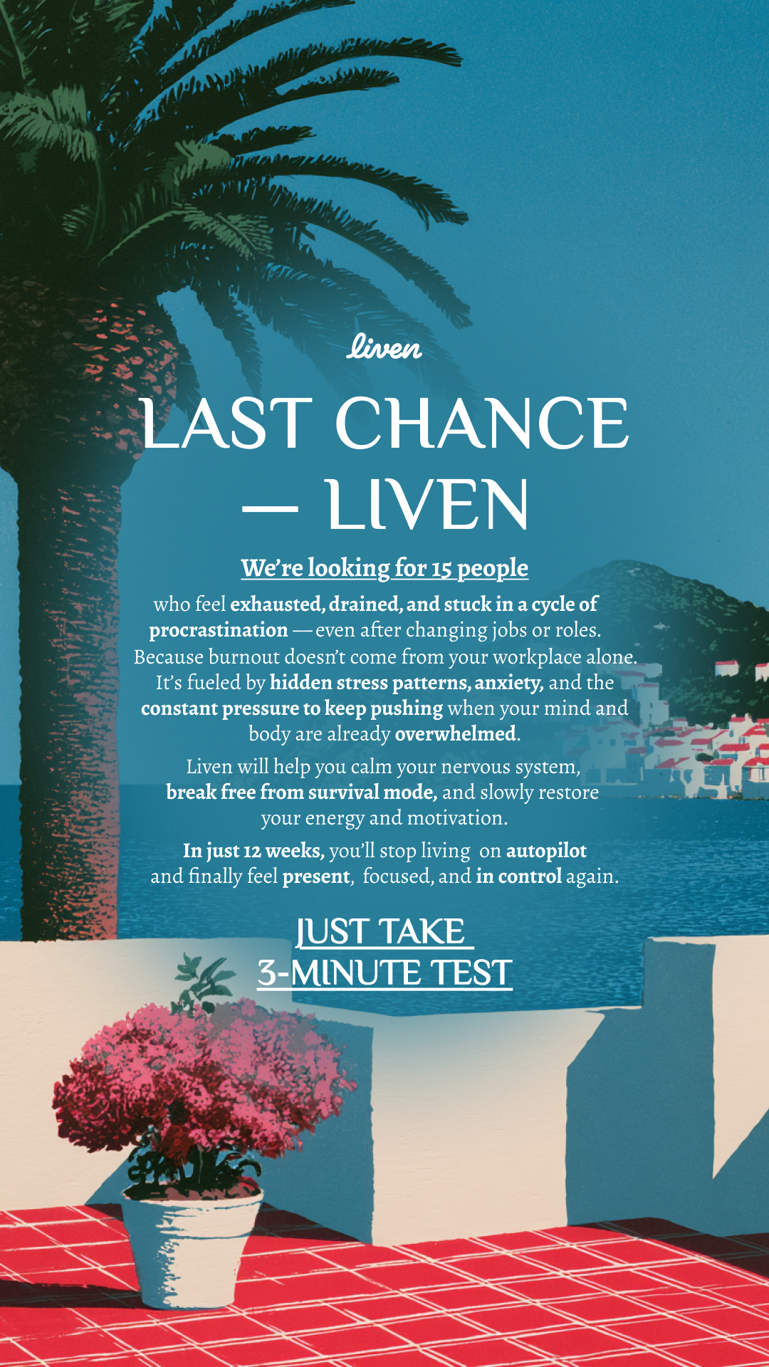 Liven: Self-Discovery Community Facebook ad