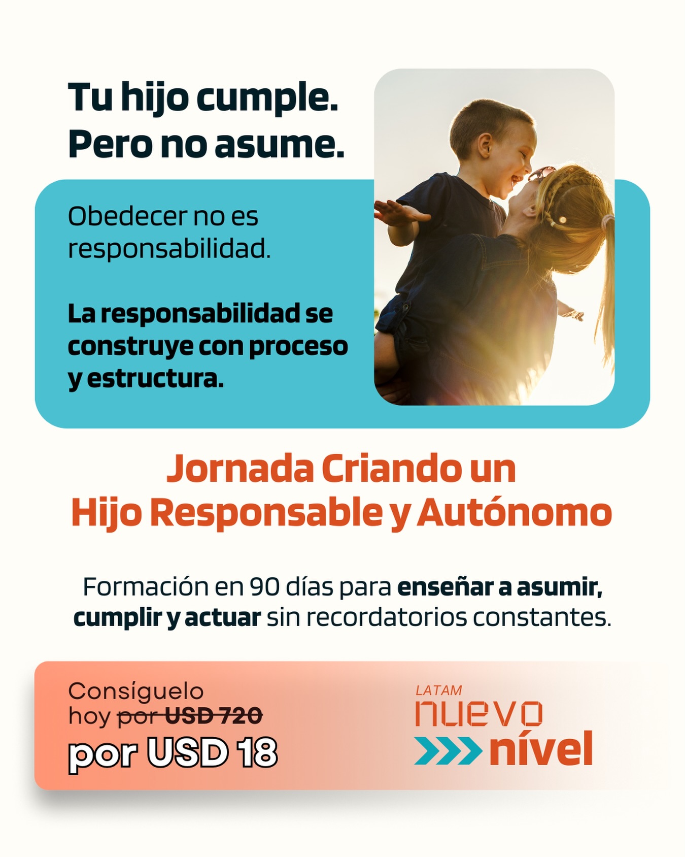 Latam Nuevo Nível Facebook ad: Guía del Hijo Obediente