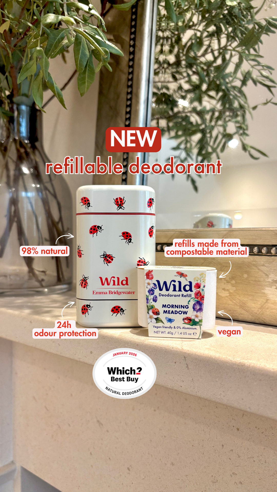 Wild Facebook ad: 24 hour freshness, now in full bloom Rated best natural…