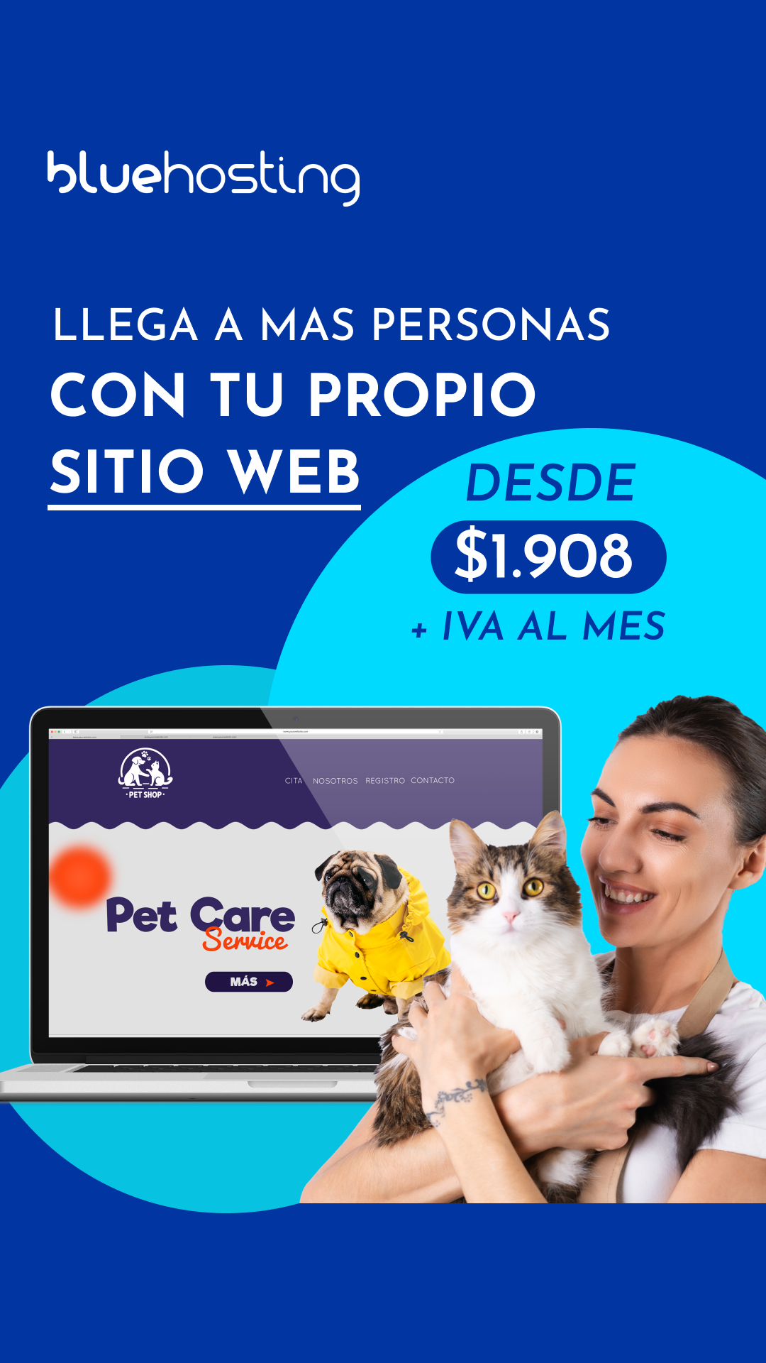BlueHosting Facebook ad