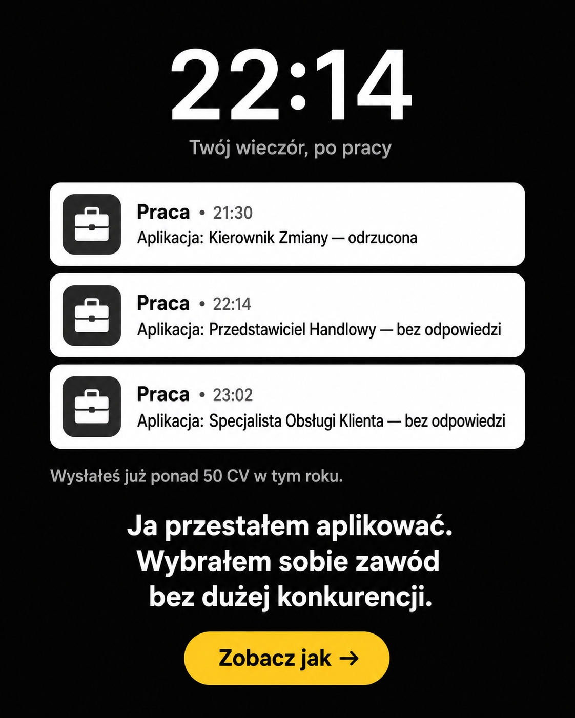 First Close Facebook ad: Zarabiaj na rozmowach 1:1