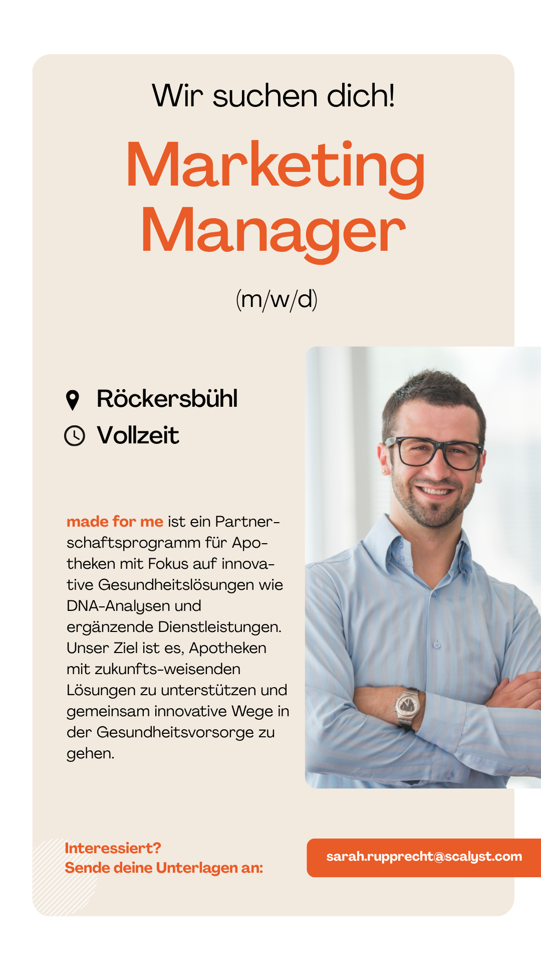 Made for me Facebook ad: Kreativkopf gesucht: Werde Teil unseres Teams als…