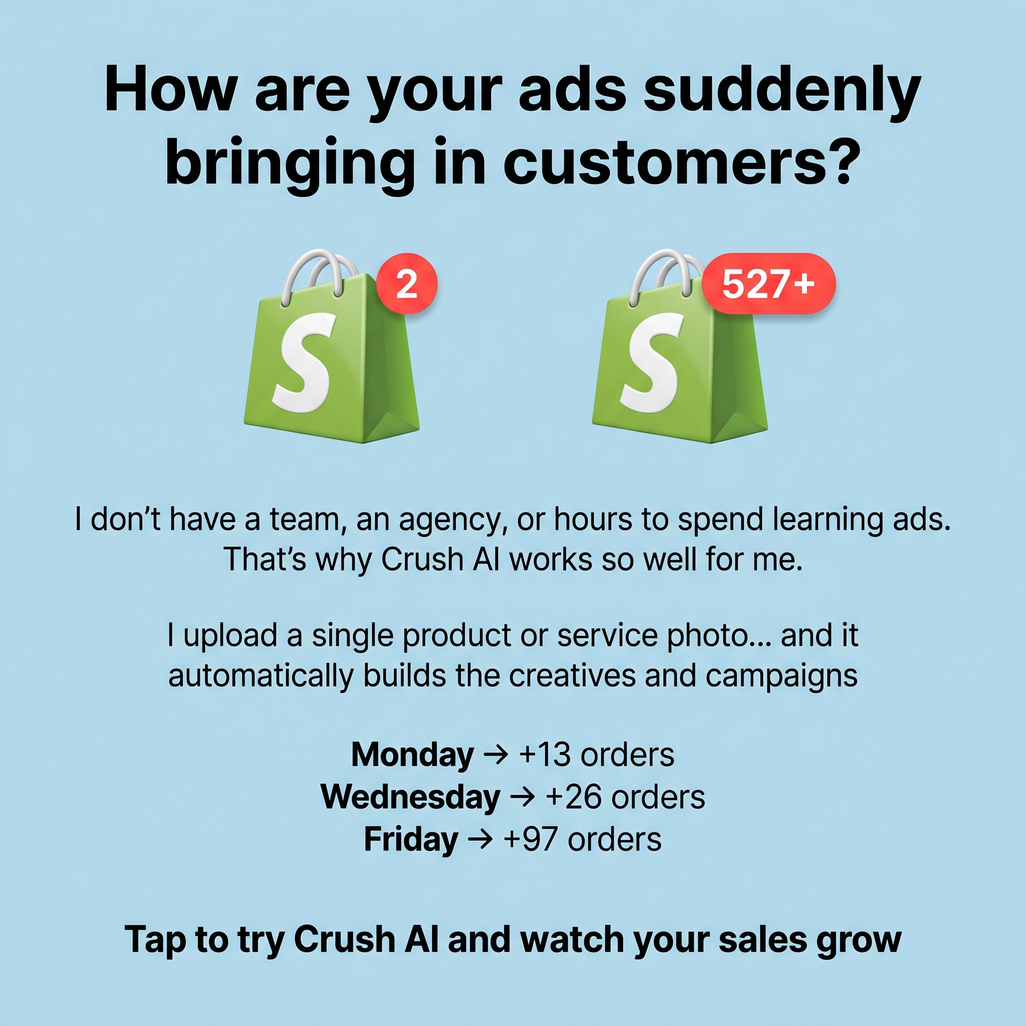 trycrush.ai Facebook ad
