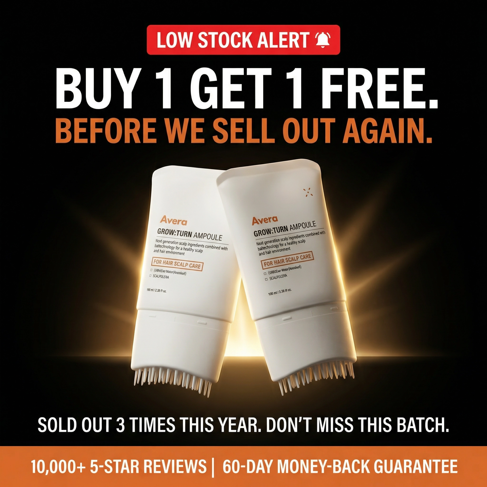 Avera Facebook ad: Korea's #1 Hair Growth Serum