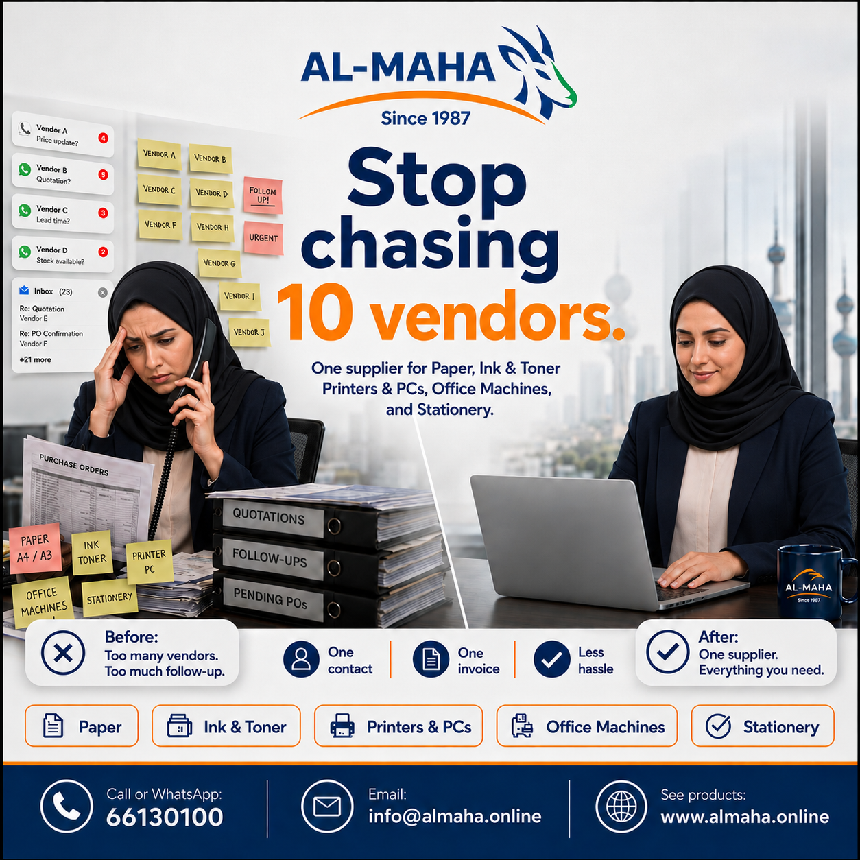 Almaha Stationery Facebook ad