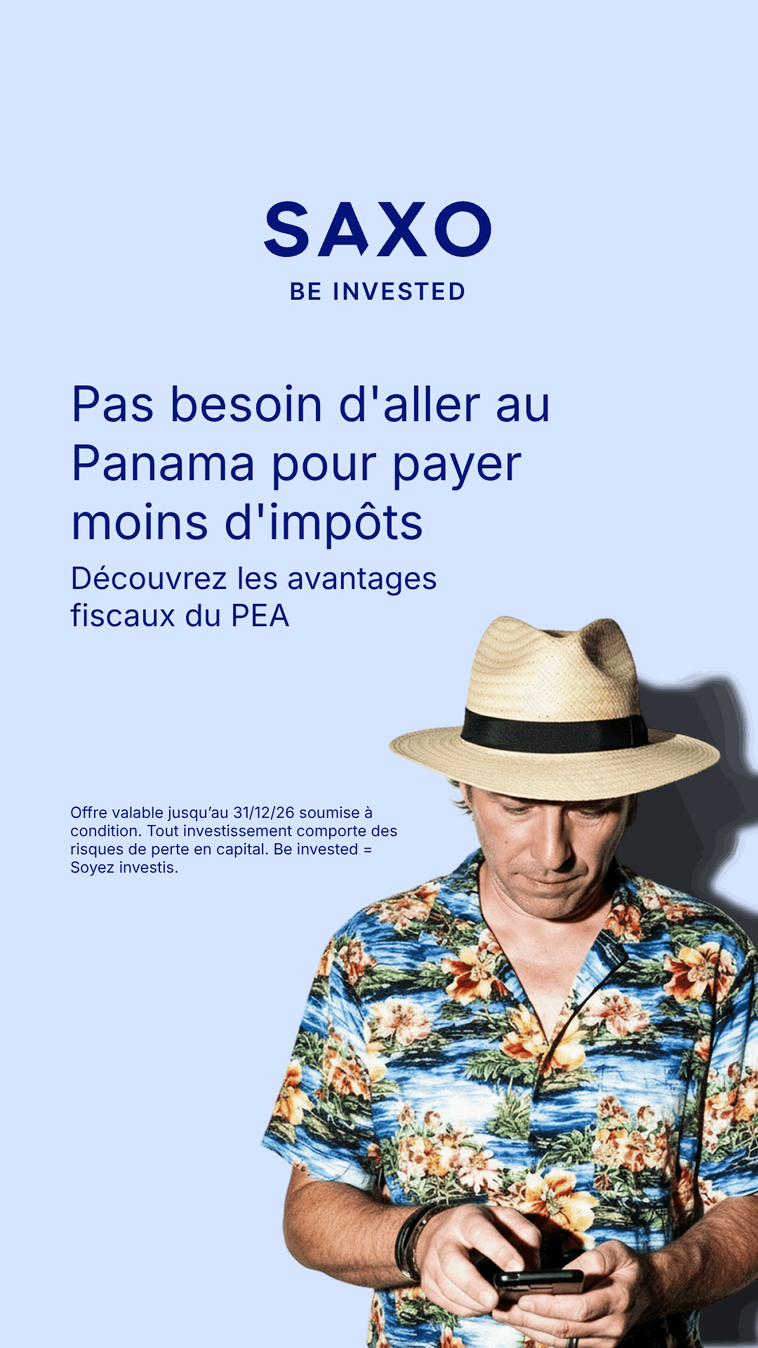 Saxo Banque Facebook ad
