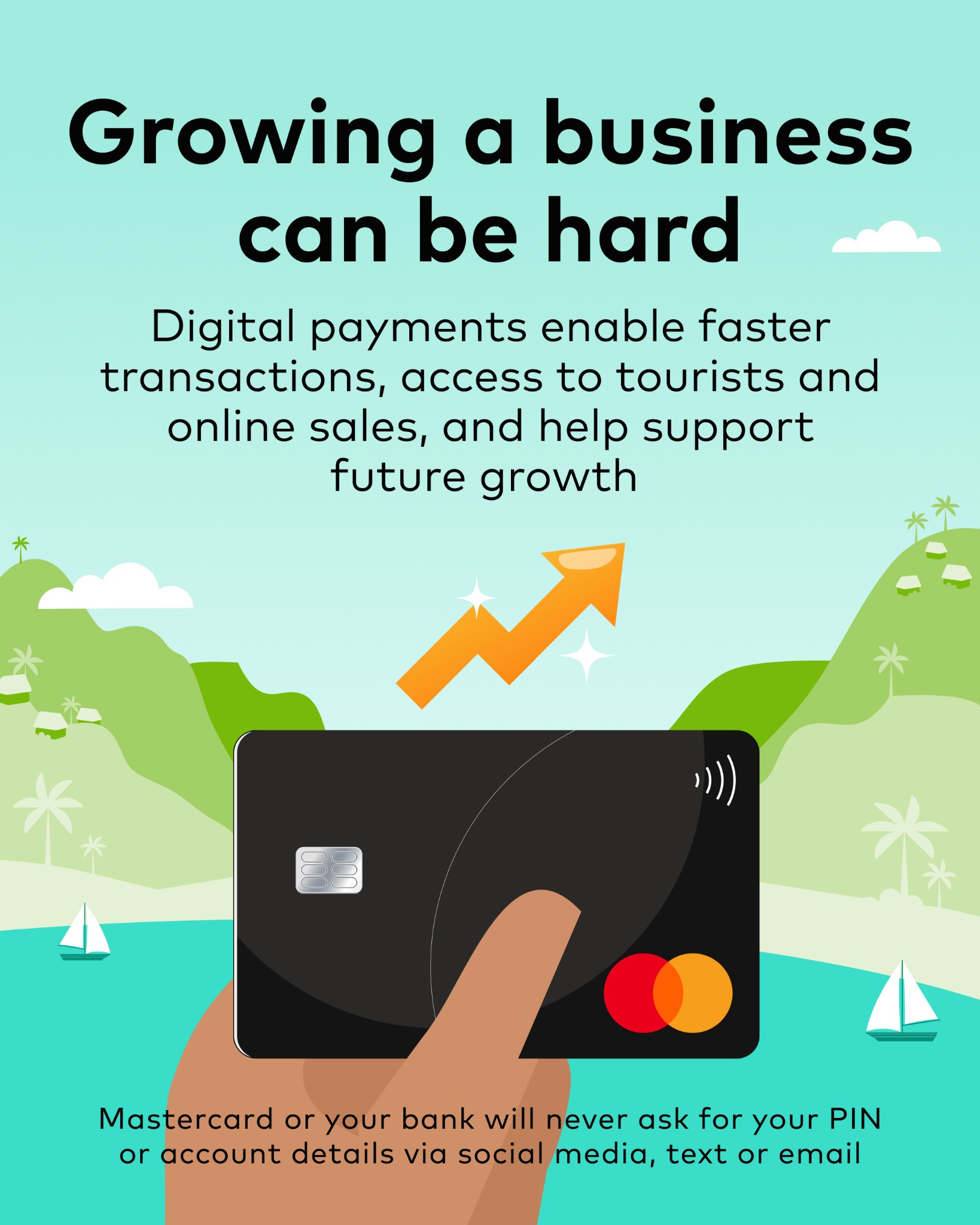 Mastercard Facebook ad: Reach more customers