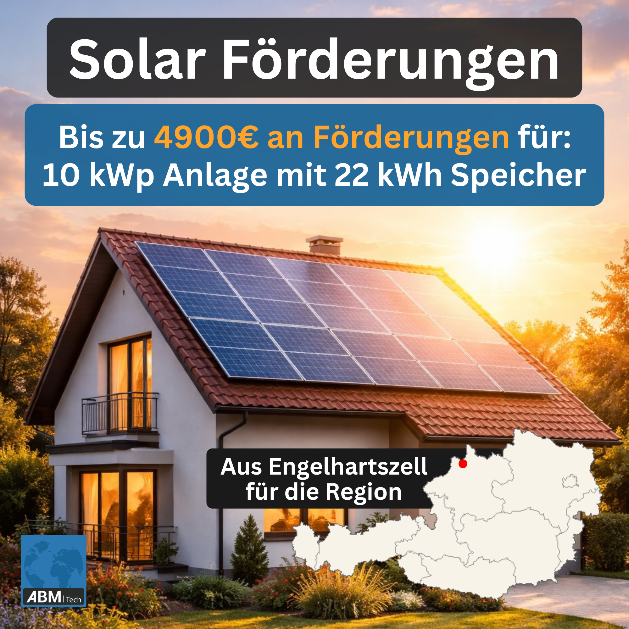 ABM Tech Facebook ad: Individuelles Solarangebot