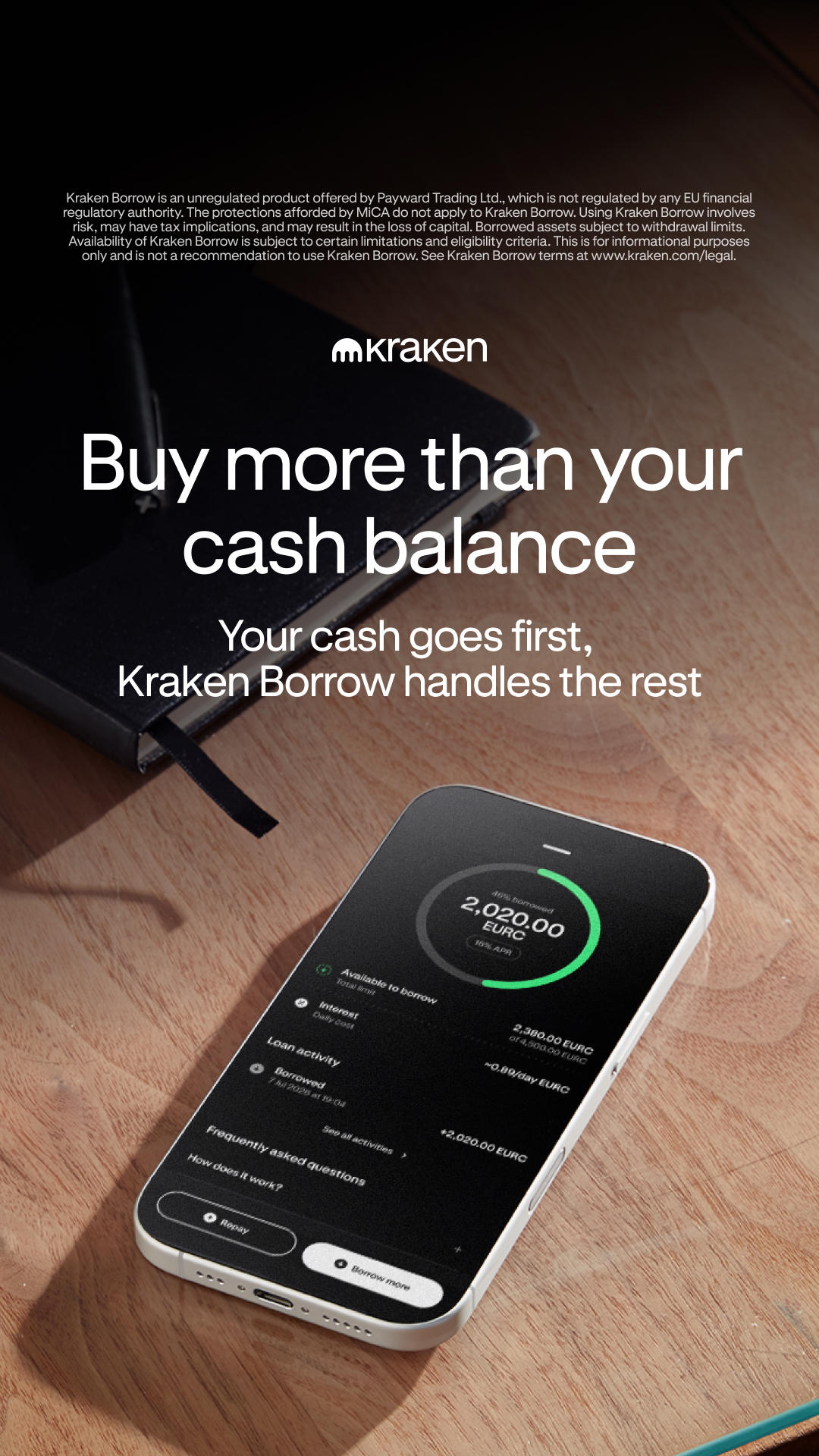 Kraken Digital Asset Exchange Facebook ad
