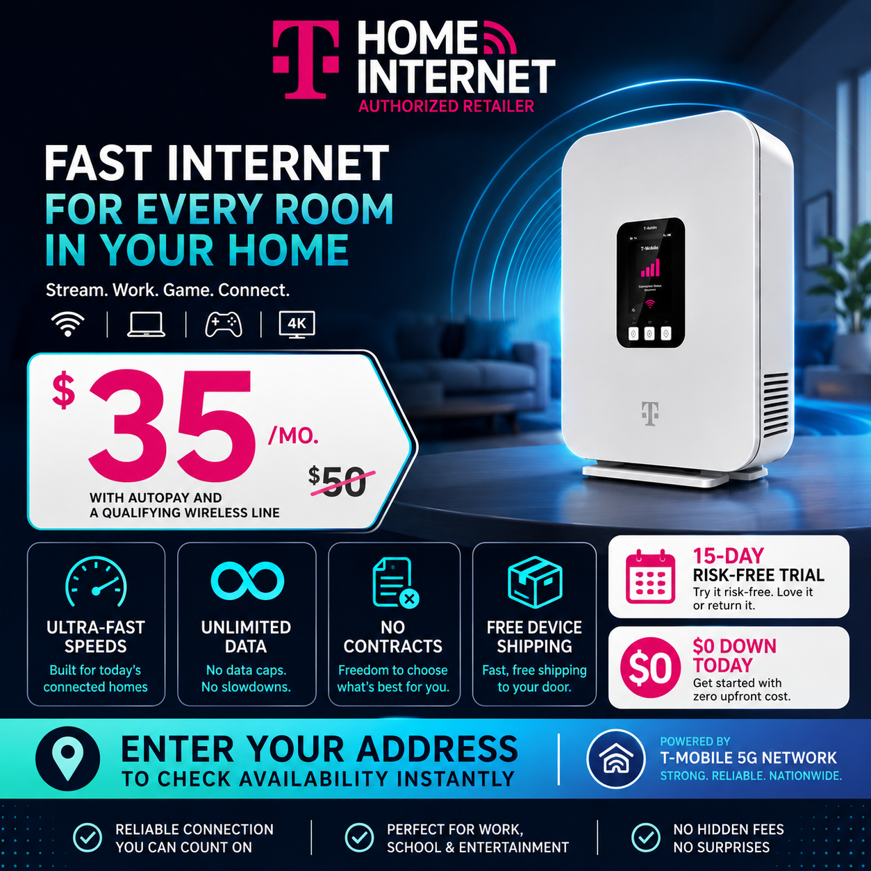 T-Mobile Authorized Dealer - Unlimited 5G Facebook ad