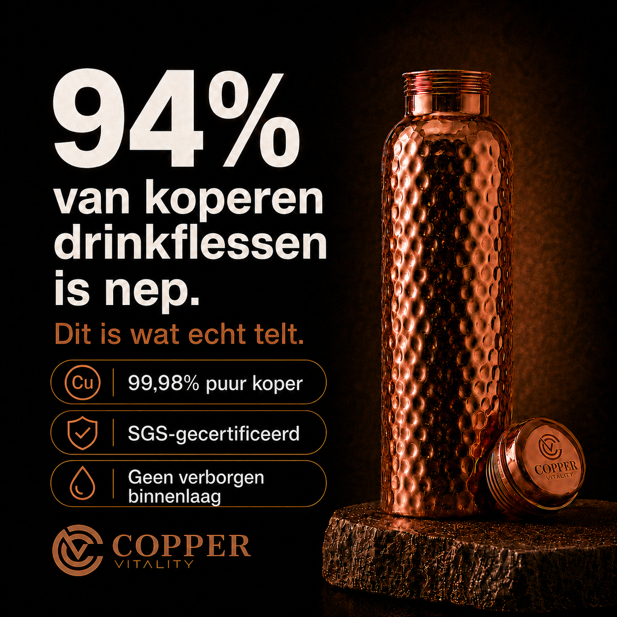Coppervitality Facebook ad: Niet alle koper is echt koper