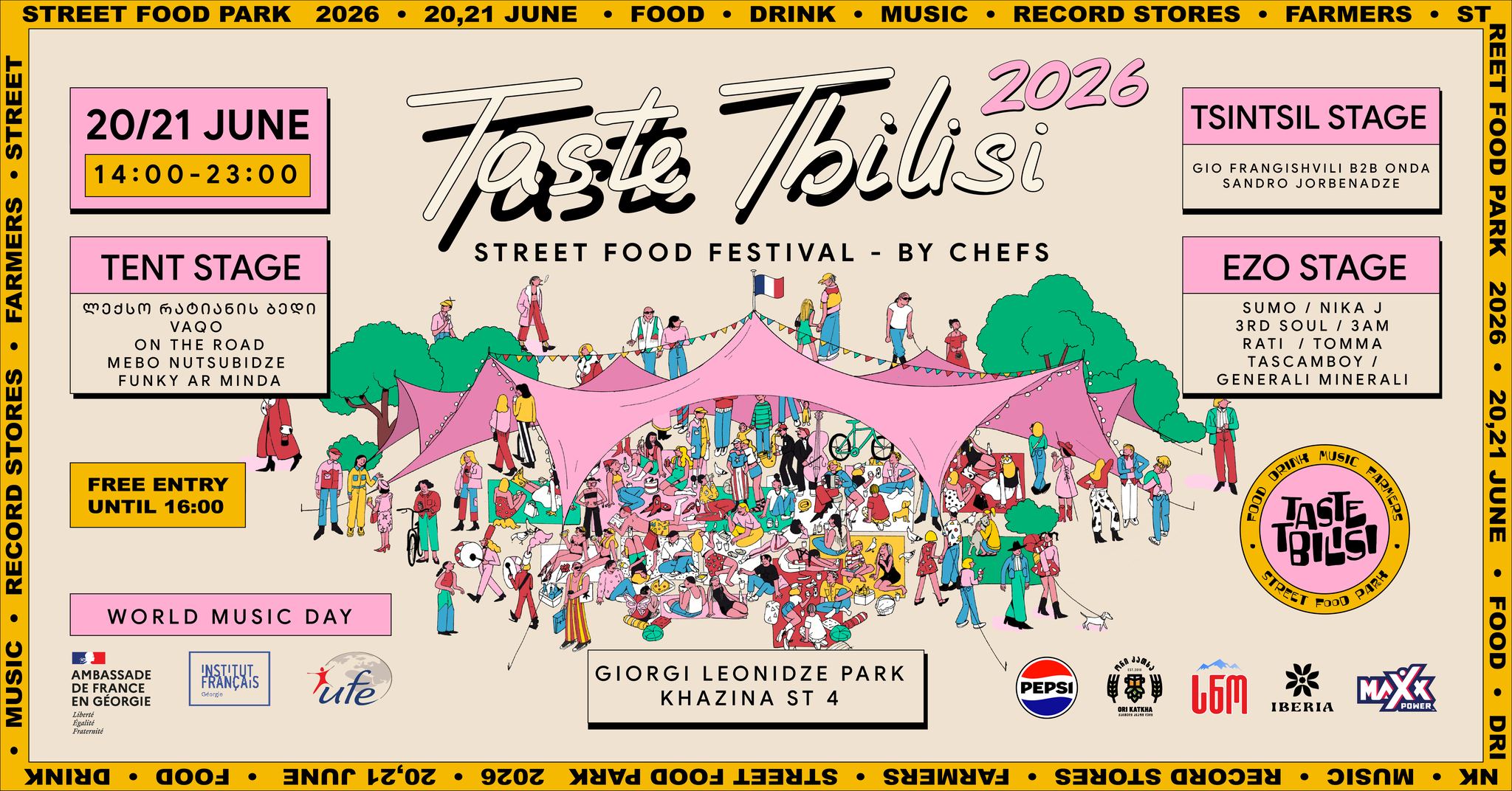 Taste Tbilisi • გაუსინჯე თბილისს გემო Facebook ad: Street Food Festival by Chefs 2026