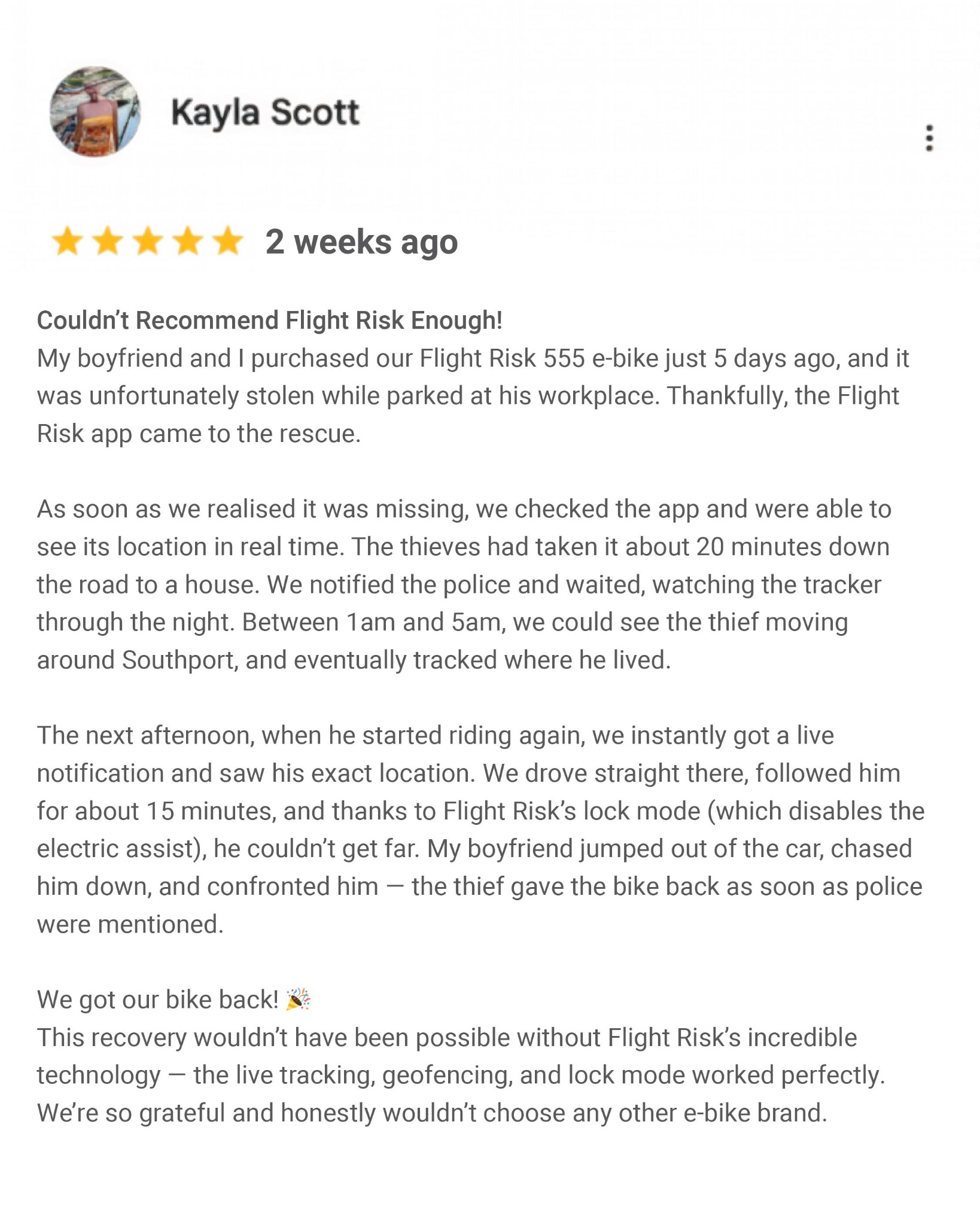 Flightriskco Facebook ad