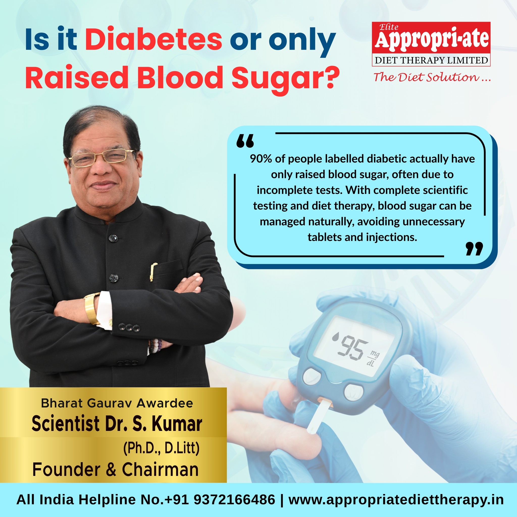 Appropriate Diet Therapy Centre - Dr. S. Kumar Facebook ad: e-OPD - Appropriate Diet Therapy