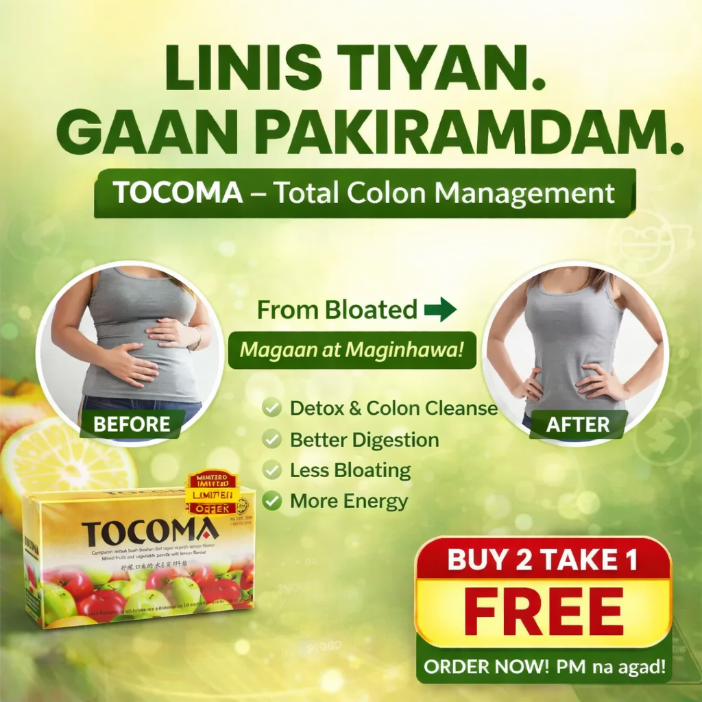 Tocoma Philippines Facebook ad: COD AVAILABLE NATIONWIDE (FREE SHIPPING FEE)