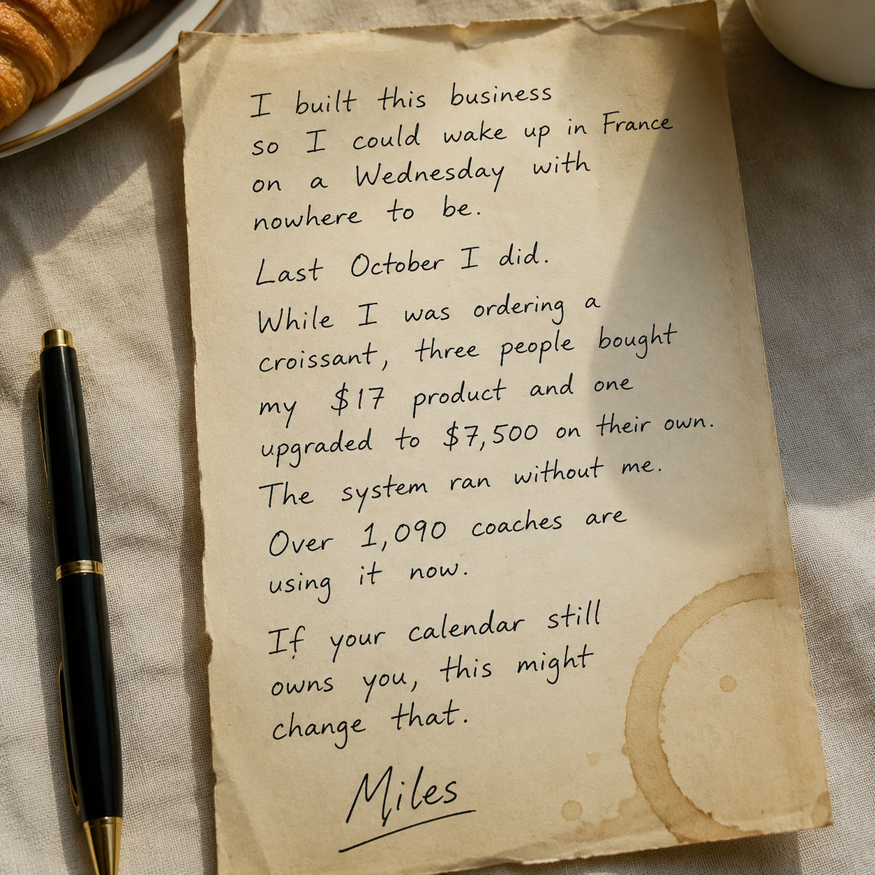 Miles Stutz - 4-Hour Consultant Facebook ad