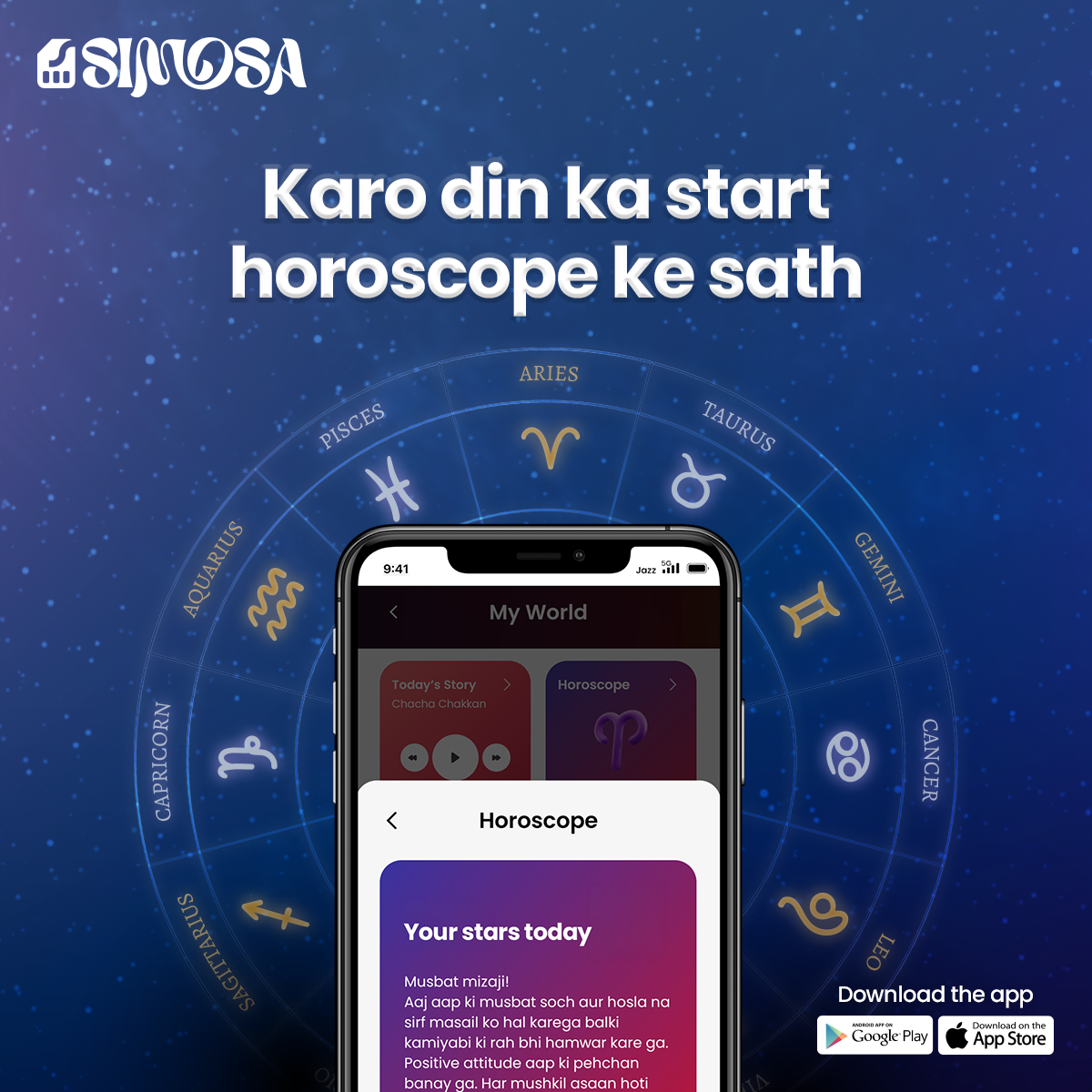 Simosa App Facebook ad