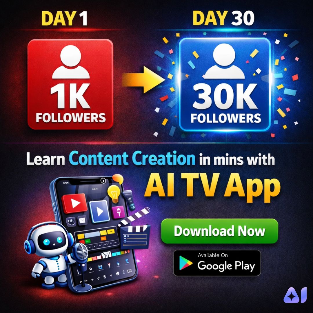 AITV Facebook ad: Learn all AI courses in one app