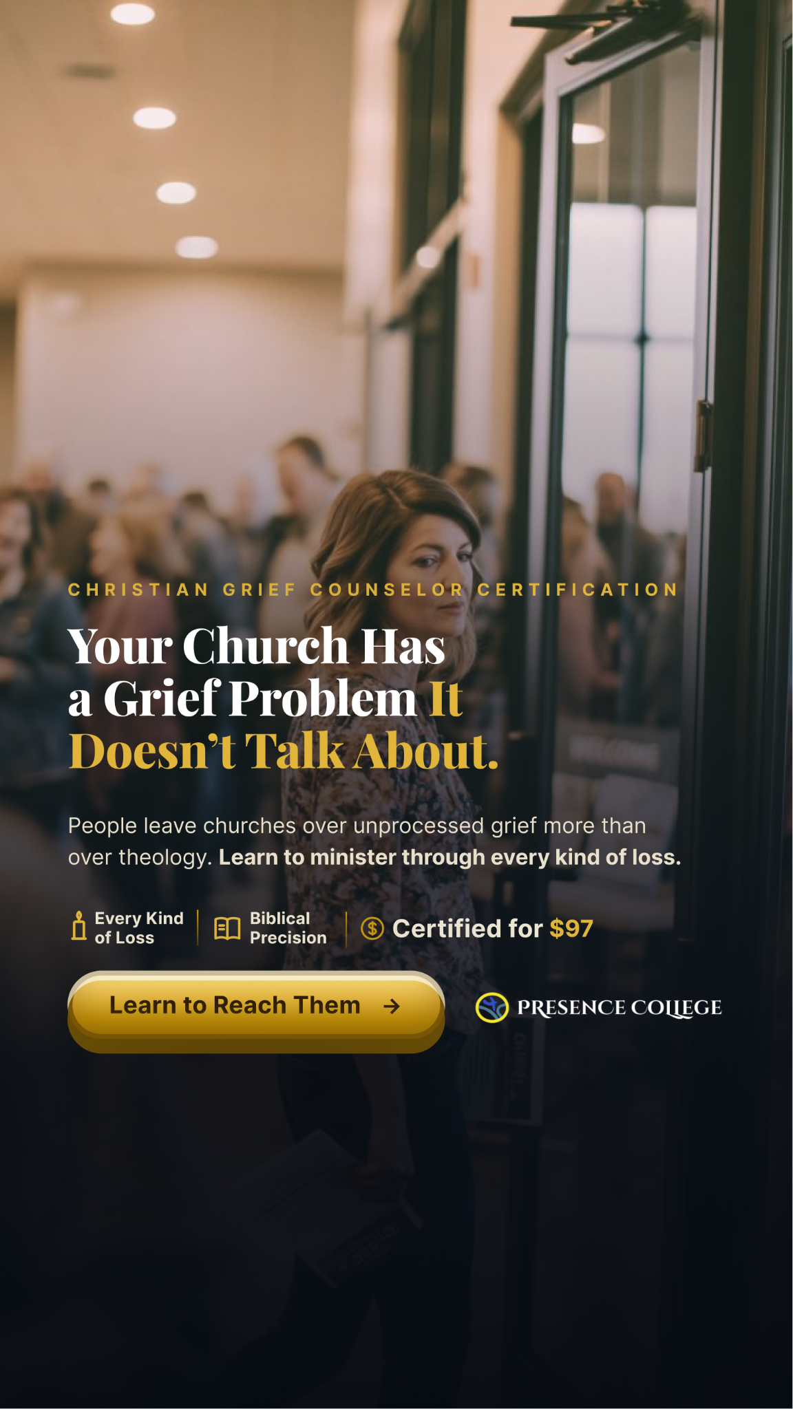 Presence College Facebook ad