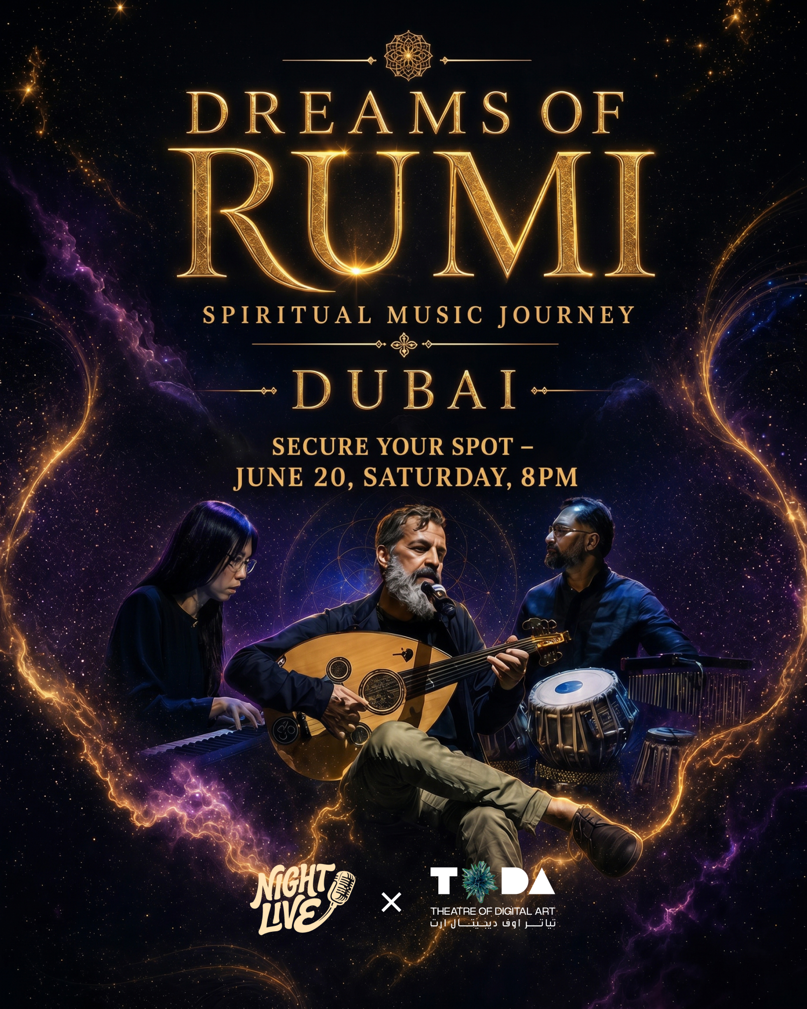 TODA Dubai - Theatre of Digital Art Facebook ad from Jun 7, 2026