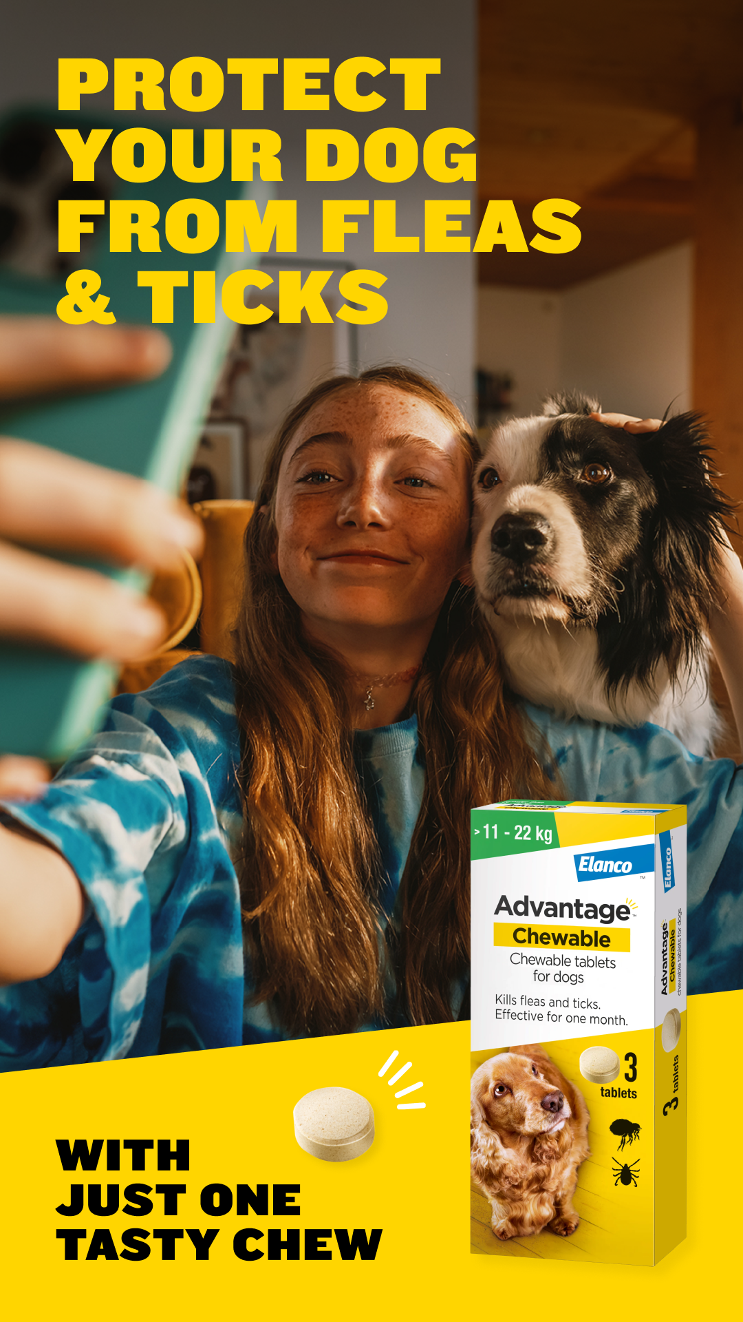 Advantage Chewable UK Facebook ad