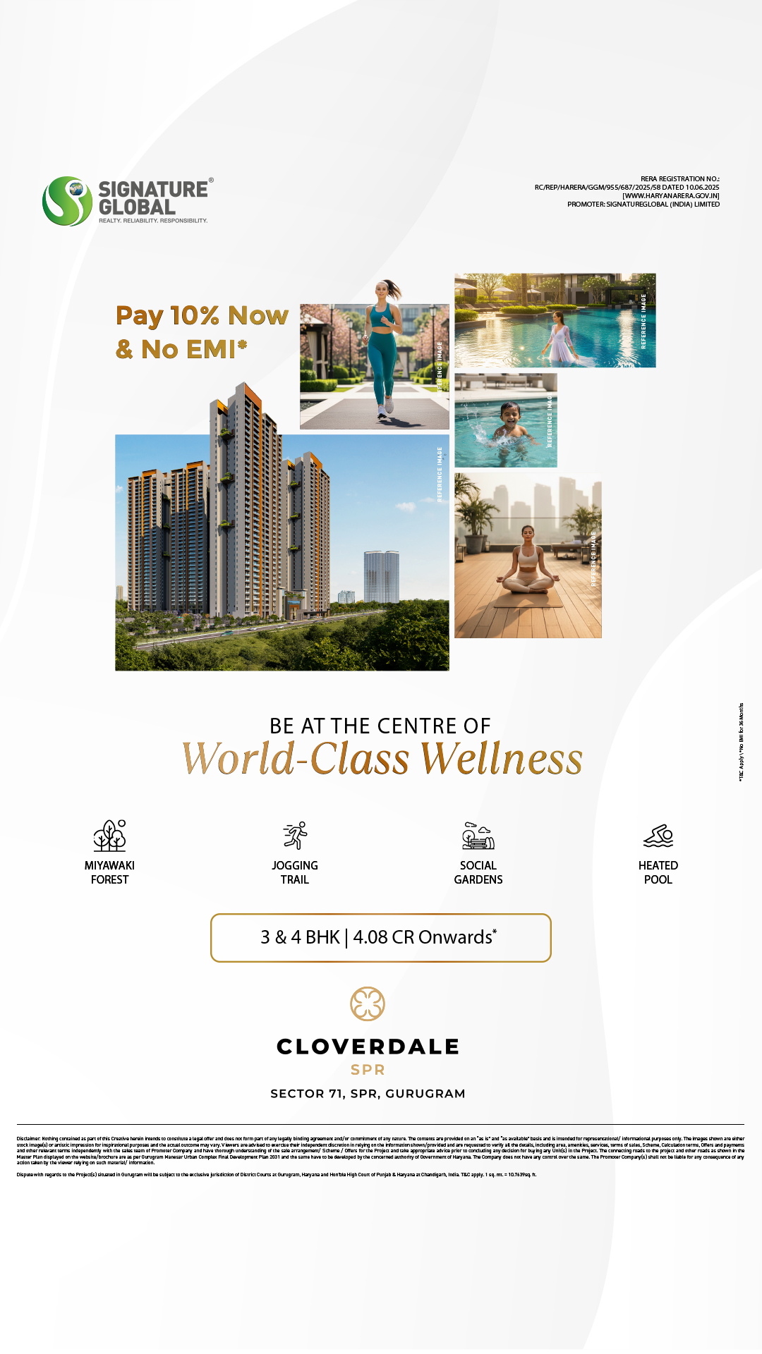 Signature Global Cloverdale SPR Facebook ad from Feb 27, 2026