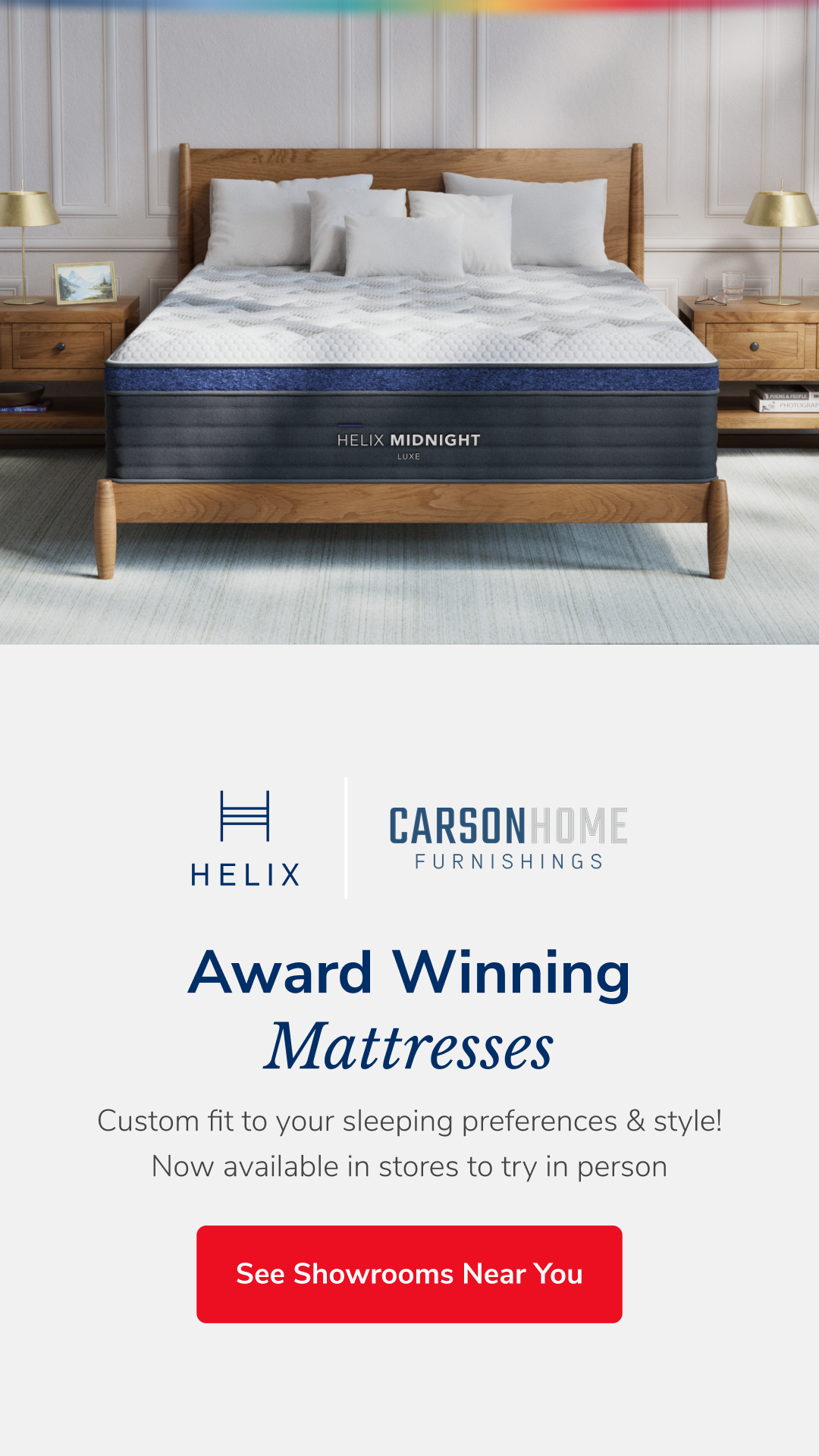 Helix Sleep Facebook ad