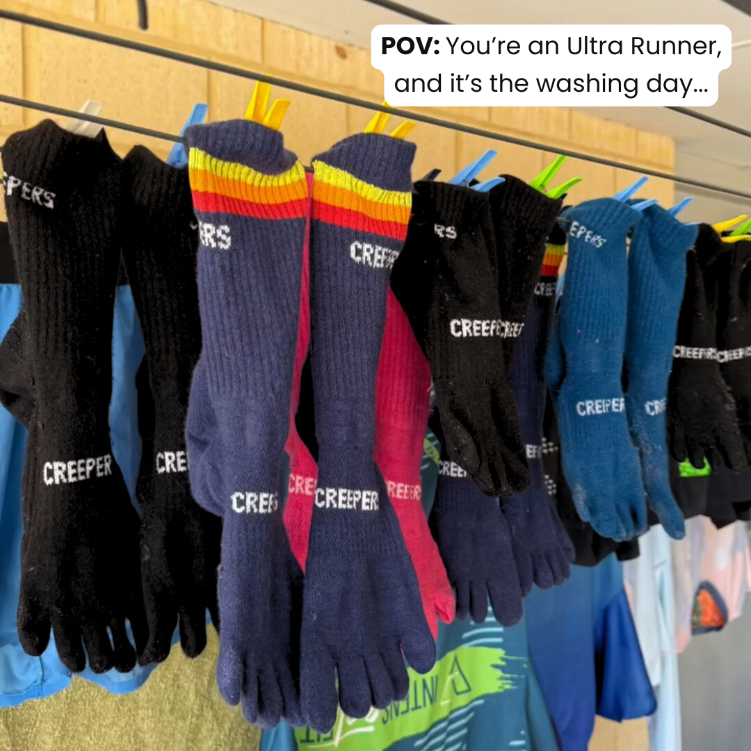 Creepers Socks Facebook ad: Merino Toe Socks