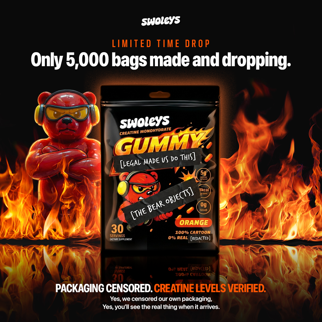 Swoleys Facebook ad: Limited Drop - Thanks for 1M+ Serves!