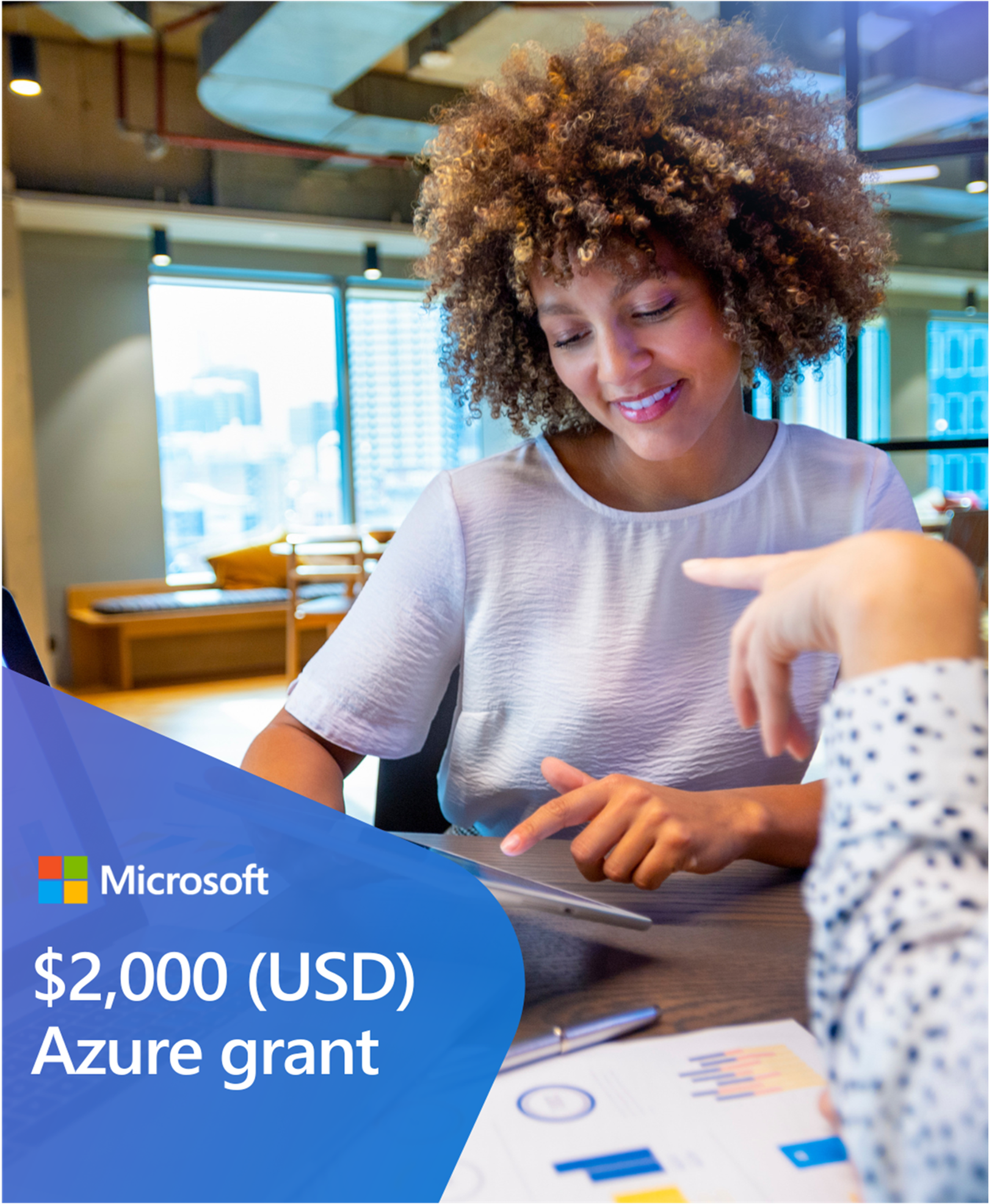 Microsoft for Nonprofits Facebook ad from Apr 1, 2026