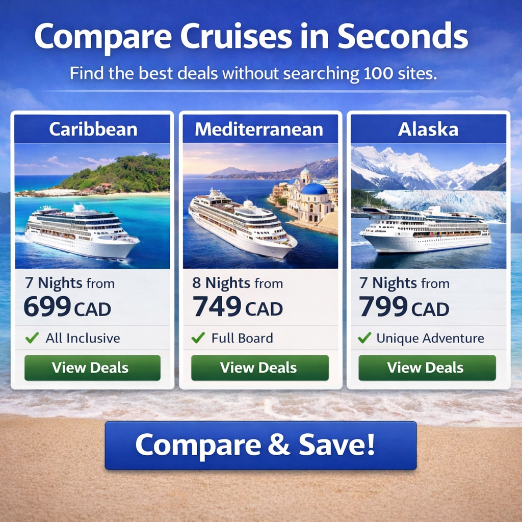 Trend Research Viral Travel Facebook ad: Luxury Cruises. Smarter Prices.