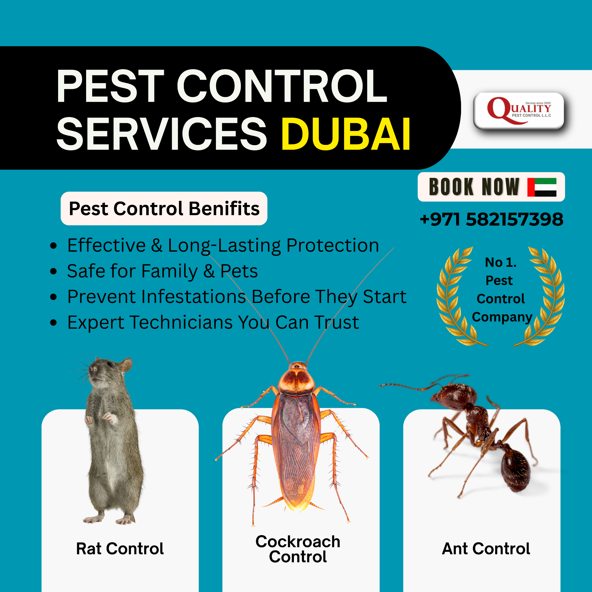 Quality Pest Control-UAE Facebook ad