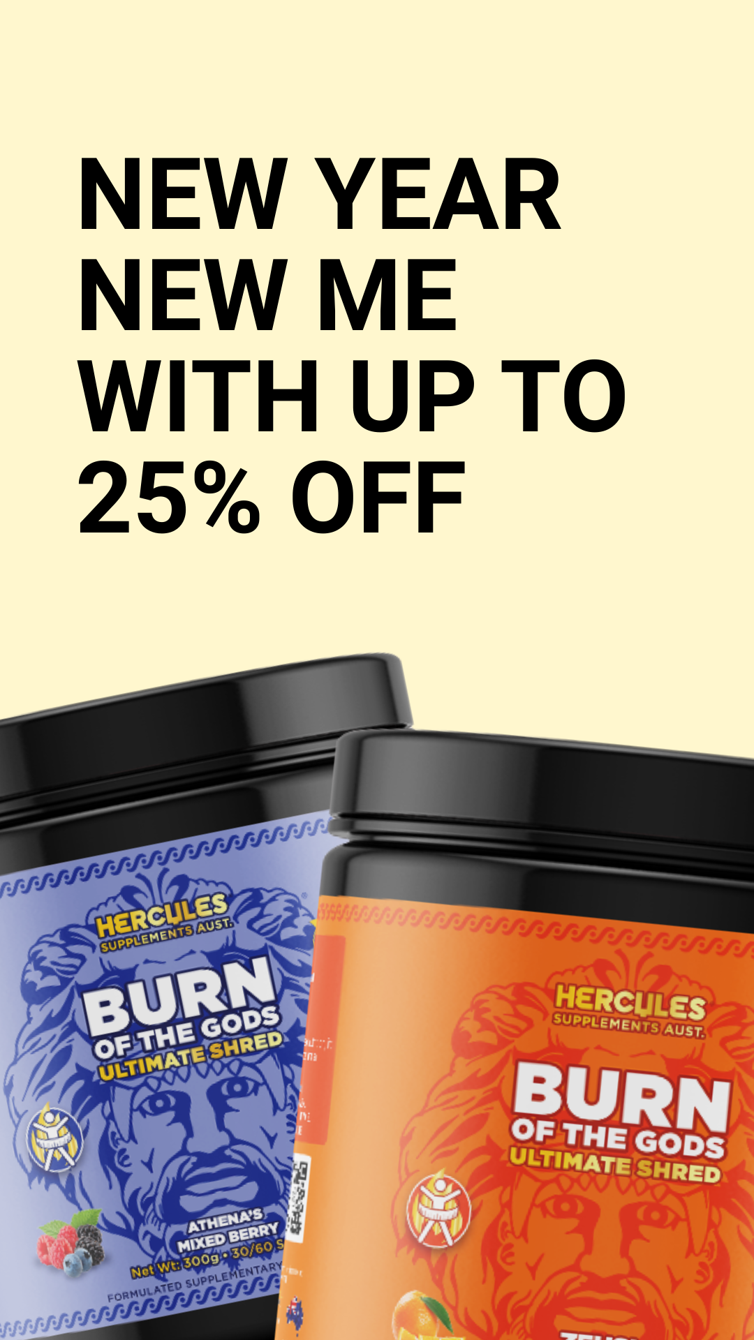 Hercules Supplements Aust Facebook ad