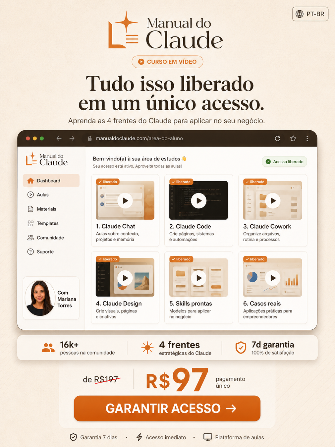 Mariana Torres Facebook ad: Ainda usando o Claude pra reescrever parágrafo?