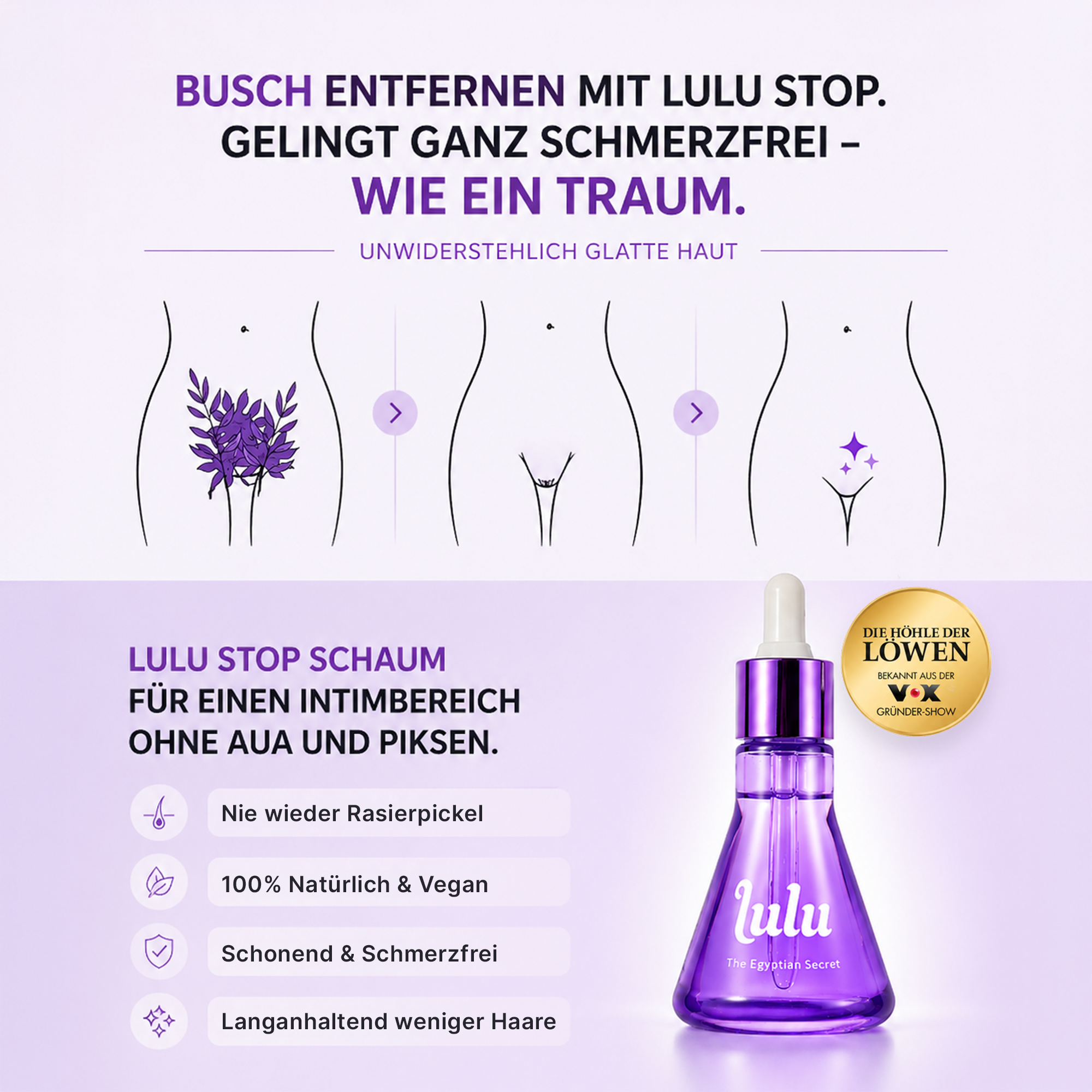 Lulu Facebook ad: Hier zu LULU Stop