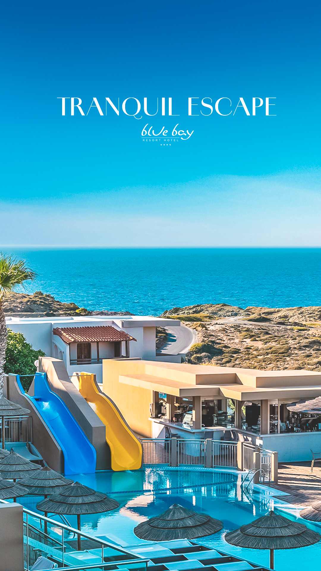 Blue Bay Resort Hotel Facebook ad from Feb 27, 2026