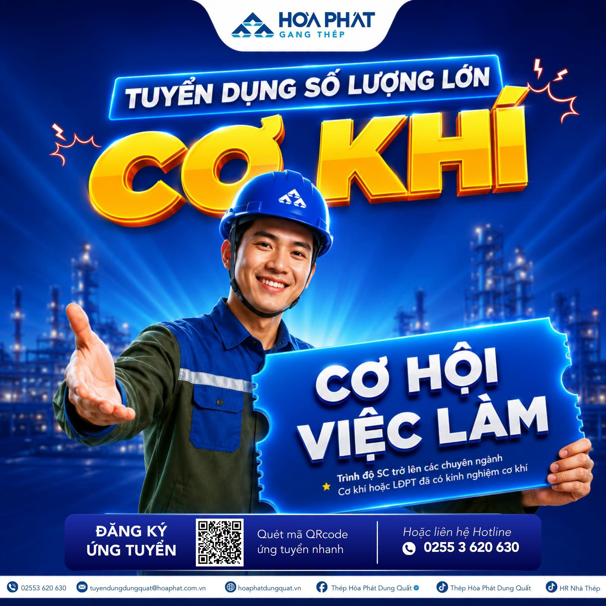 Thép Hòa Phát Dung Quất Facebook ad: THÉP HÒA PHÁT DUNG QUẤT TUYỂN DỤNG 300…