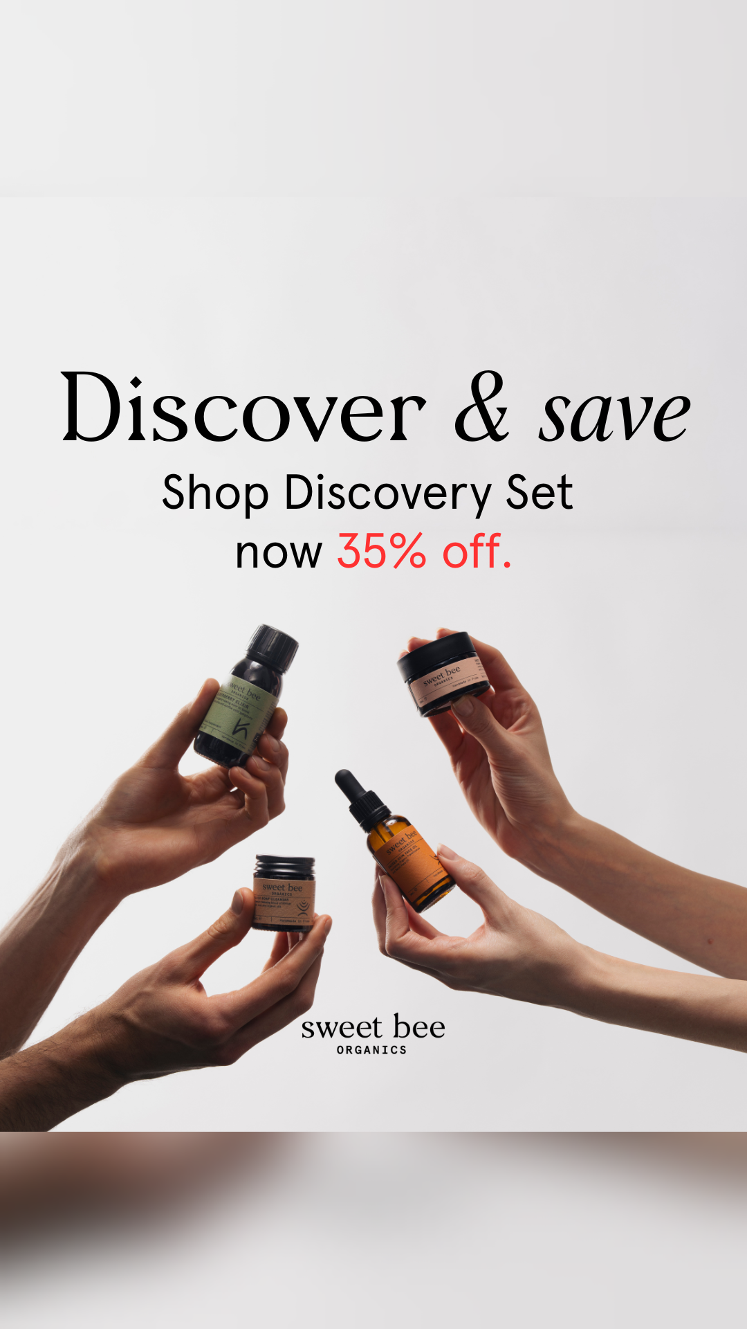 Sweet Bee Organics Facebook ad
