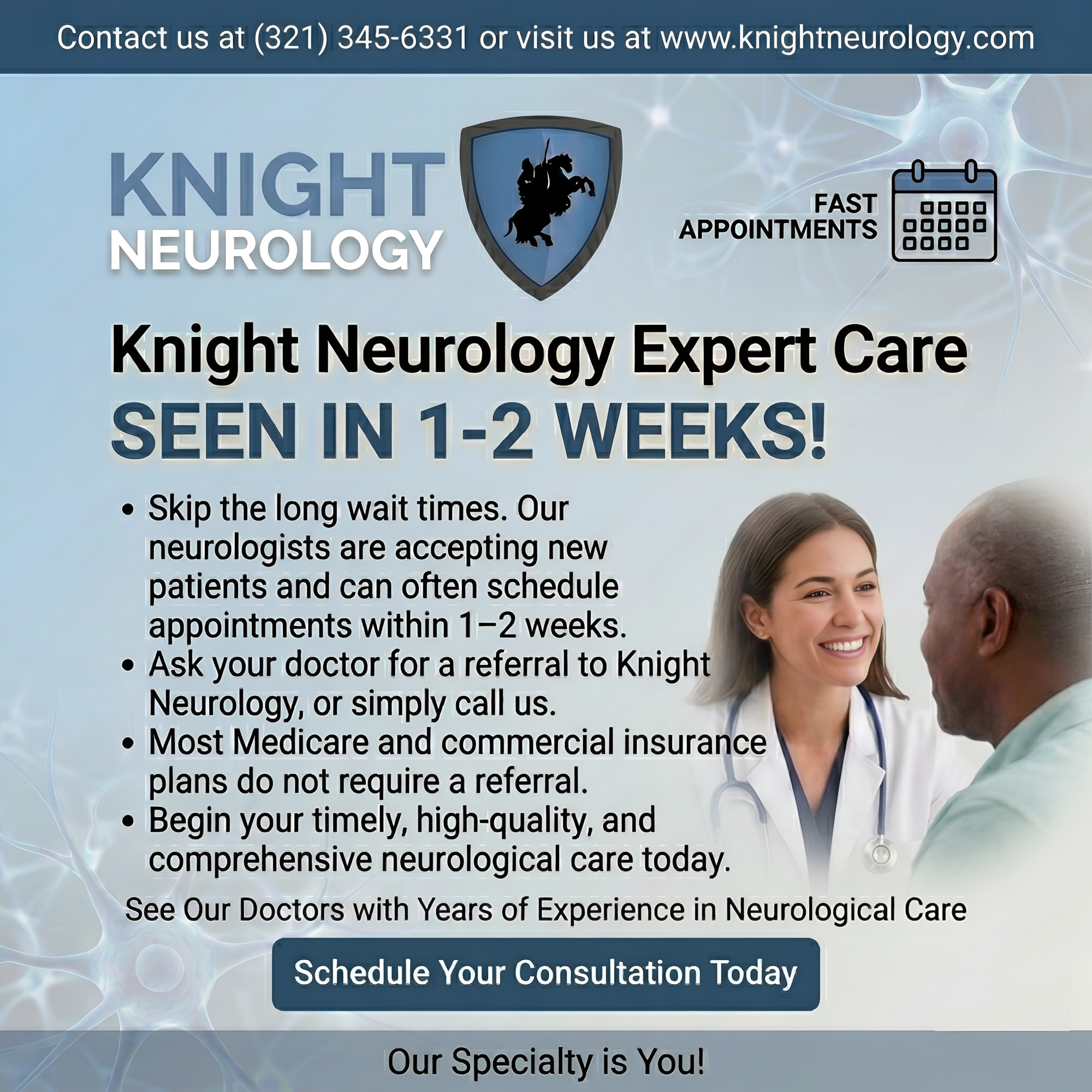 Knight Neurology Facebook ad