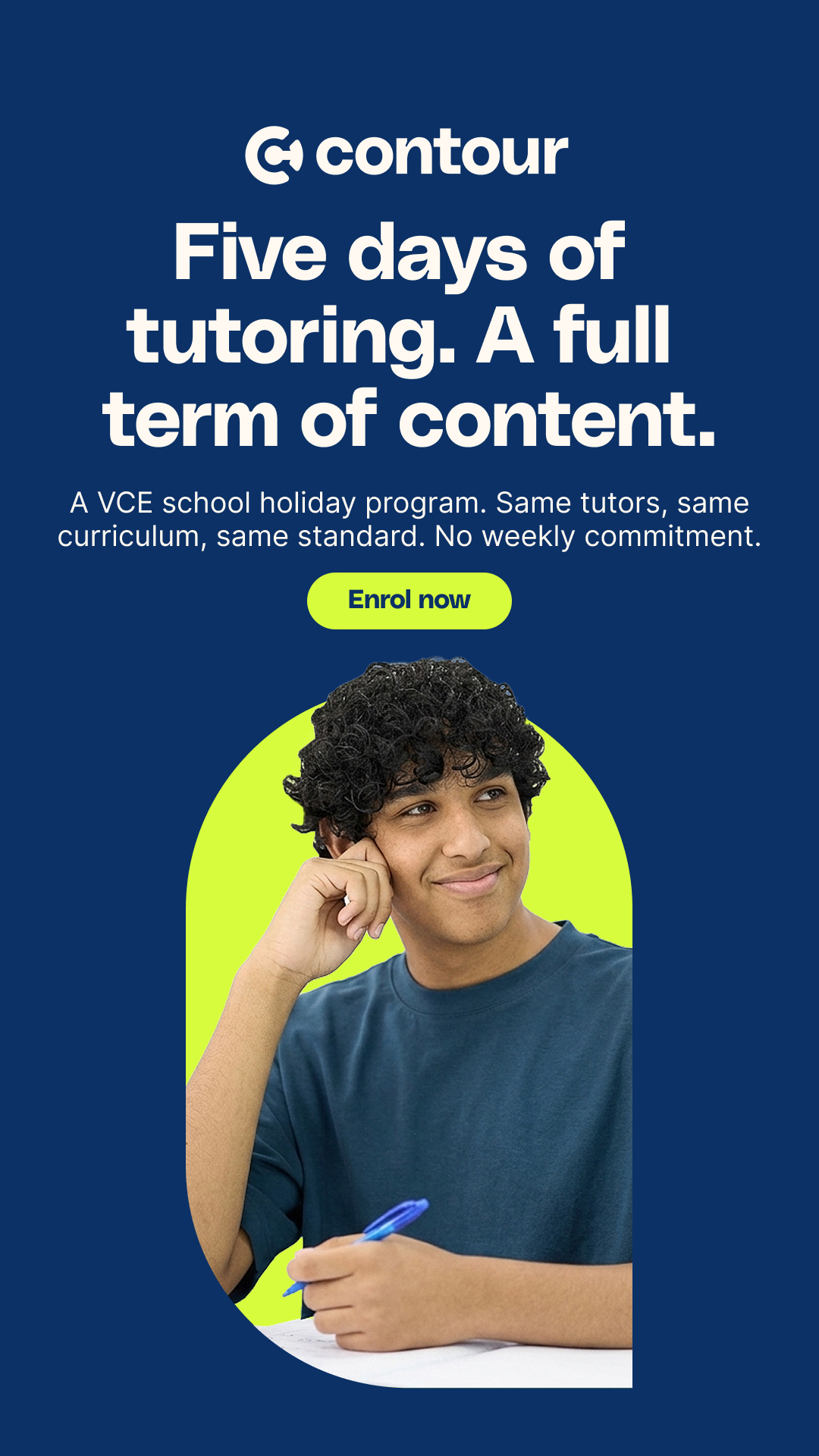 Contour Education Facebook ad
