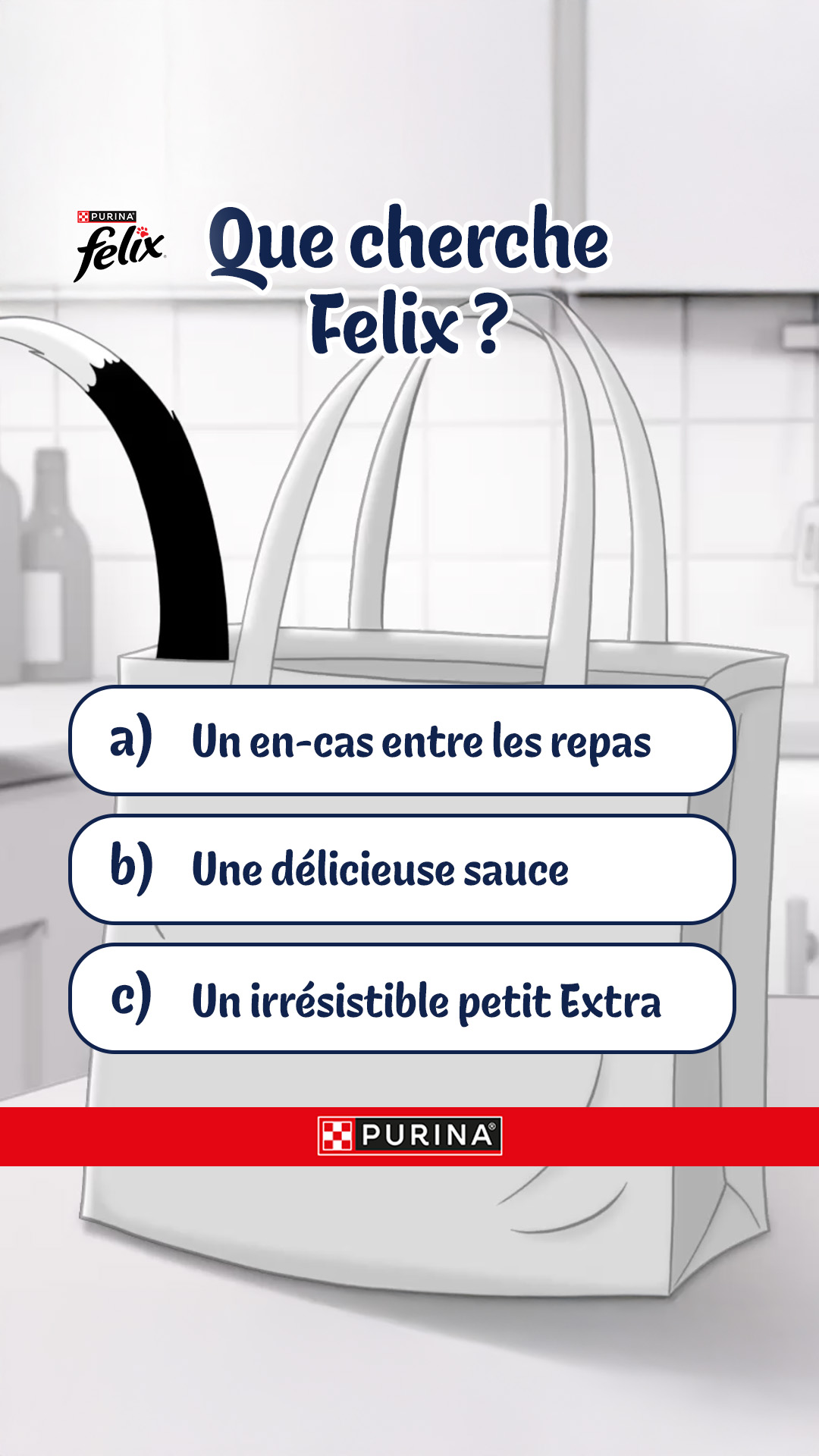 Purina FELIX Facebook ad: FELIX Sauce Time: un délicieux velouté lisse et…
