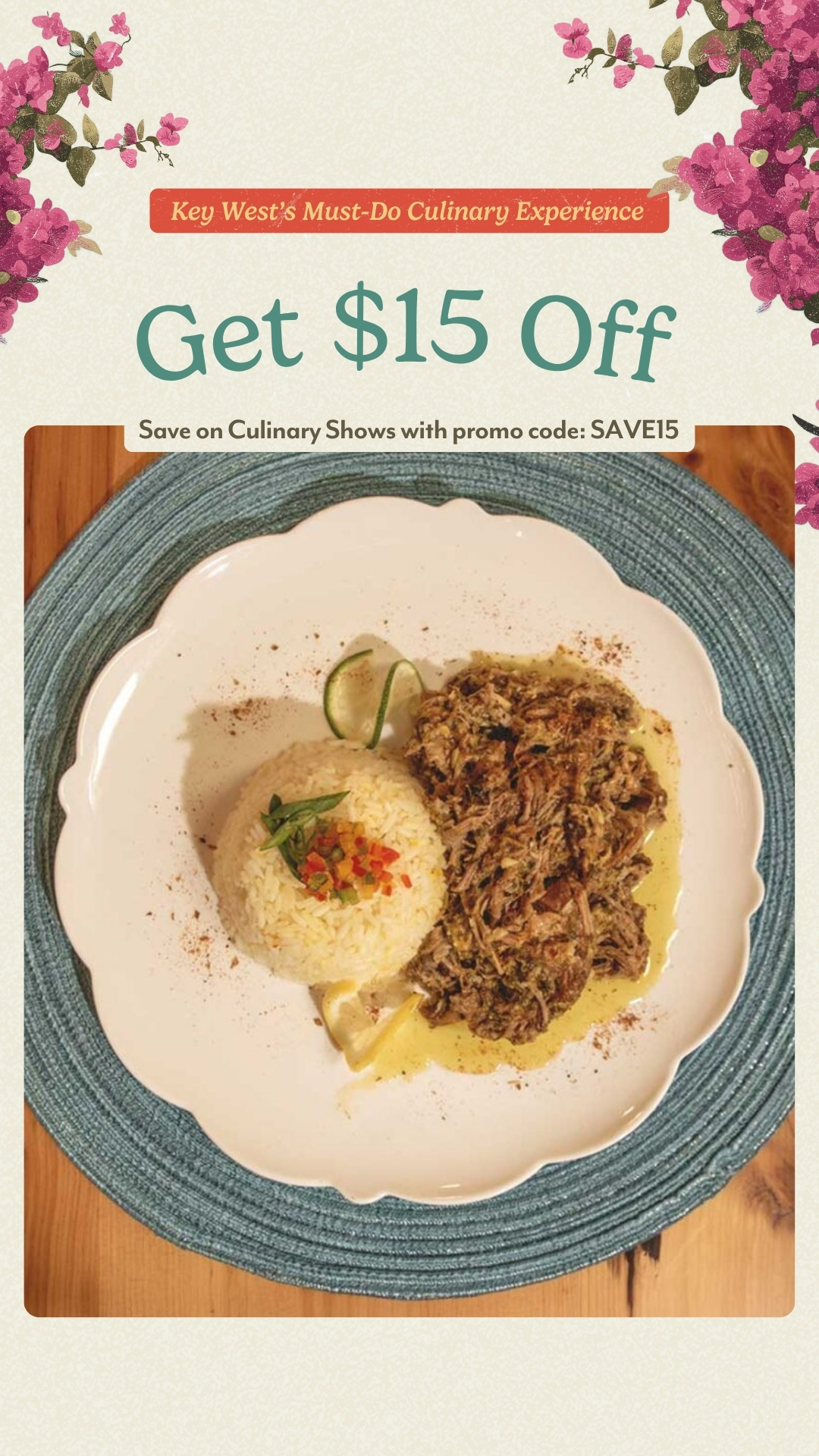 Key West Cooking Show Facebook ad from Jul 9, 2026