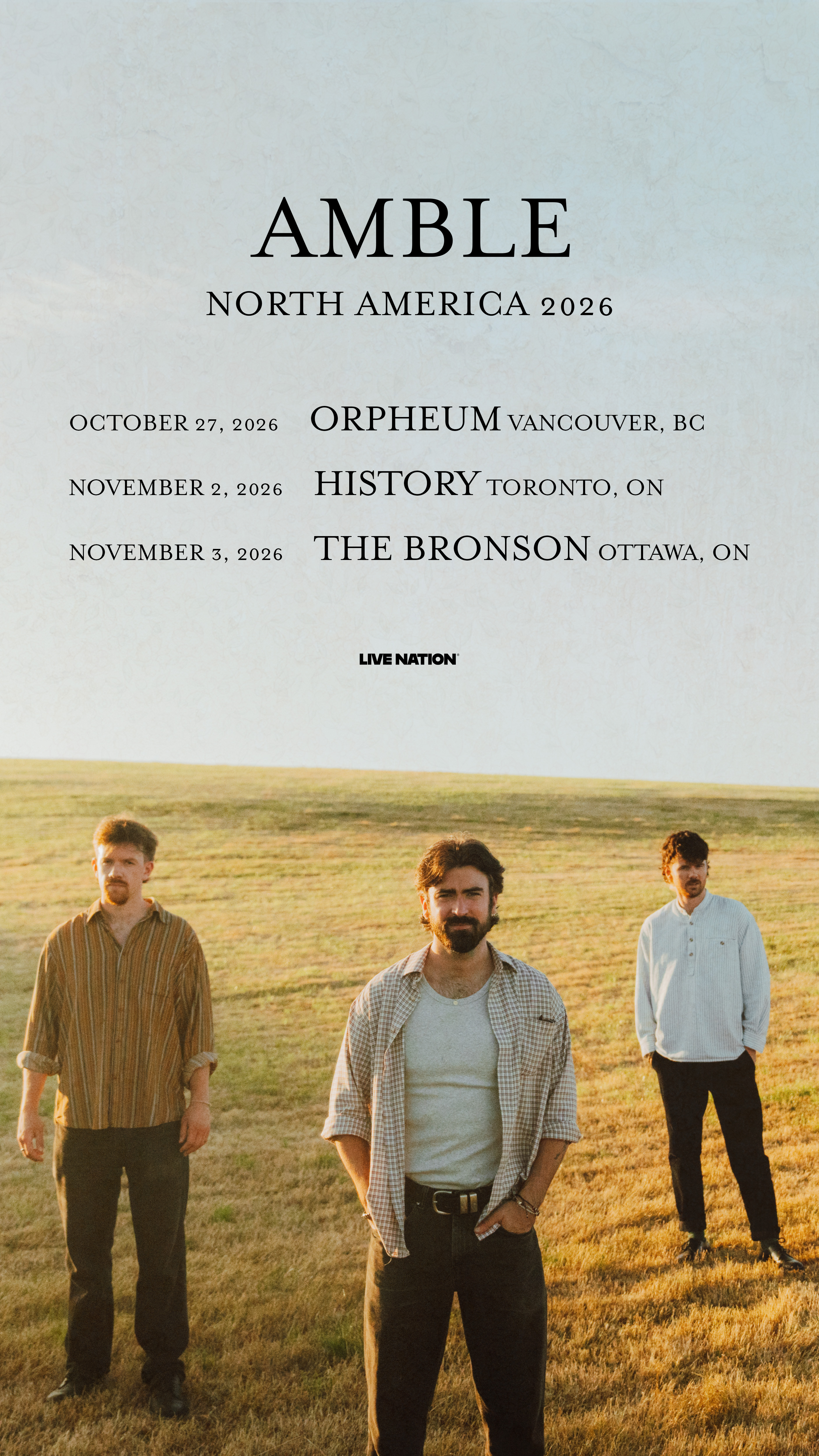 Live Nation British Columbia Facebook ad