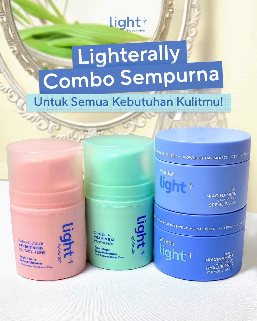 Light+ Beauty Facebook ad: Sempurnanya kulit kamu tuh beda-beda