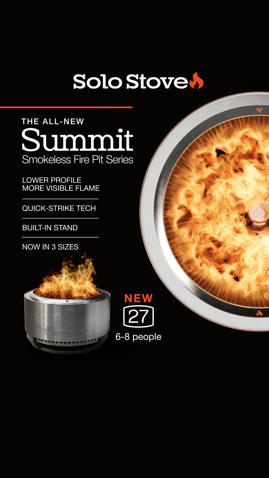 Solo Stove Facebook ad: ALL-NEW Summit Series