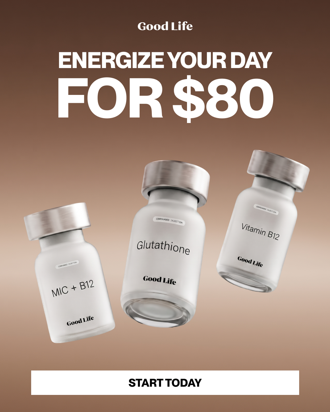 Good Life Meds Facebook ad: Your Health. Your Goals. Your Good Life.
