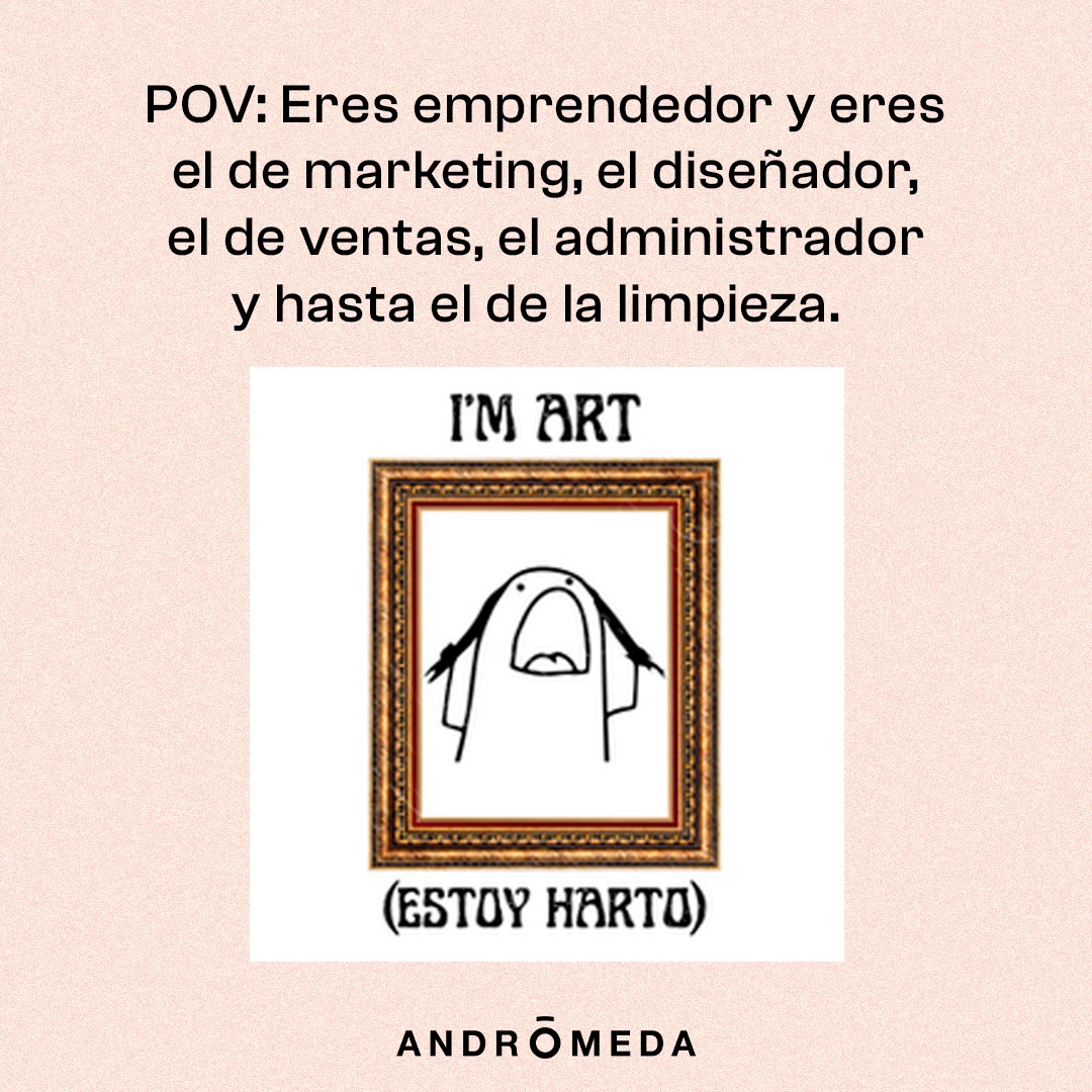 App Andrómeda Facebook ad: ¿Cansado de ser el todólogo?