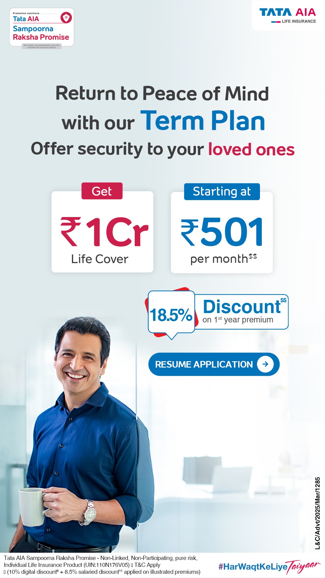 Tata AIA Life Facebook ad