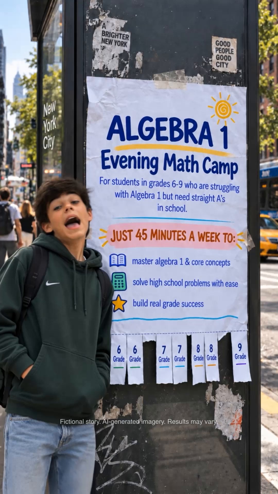 Online Math & Reading for K-12 Facebook ad: Online math program with a real teacher
